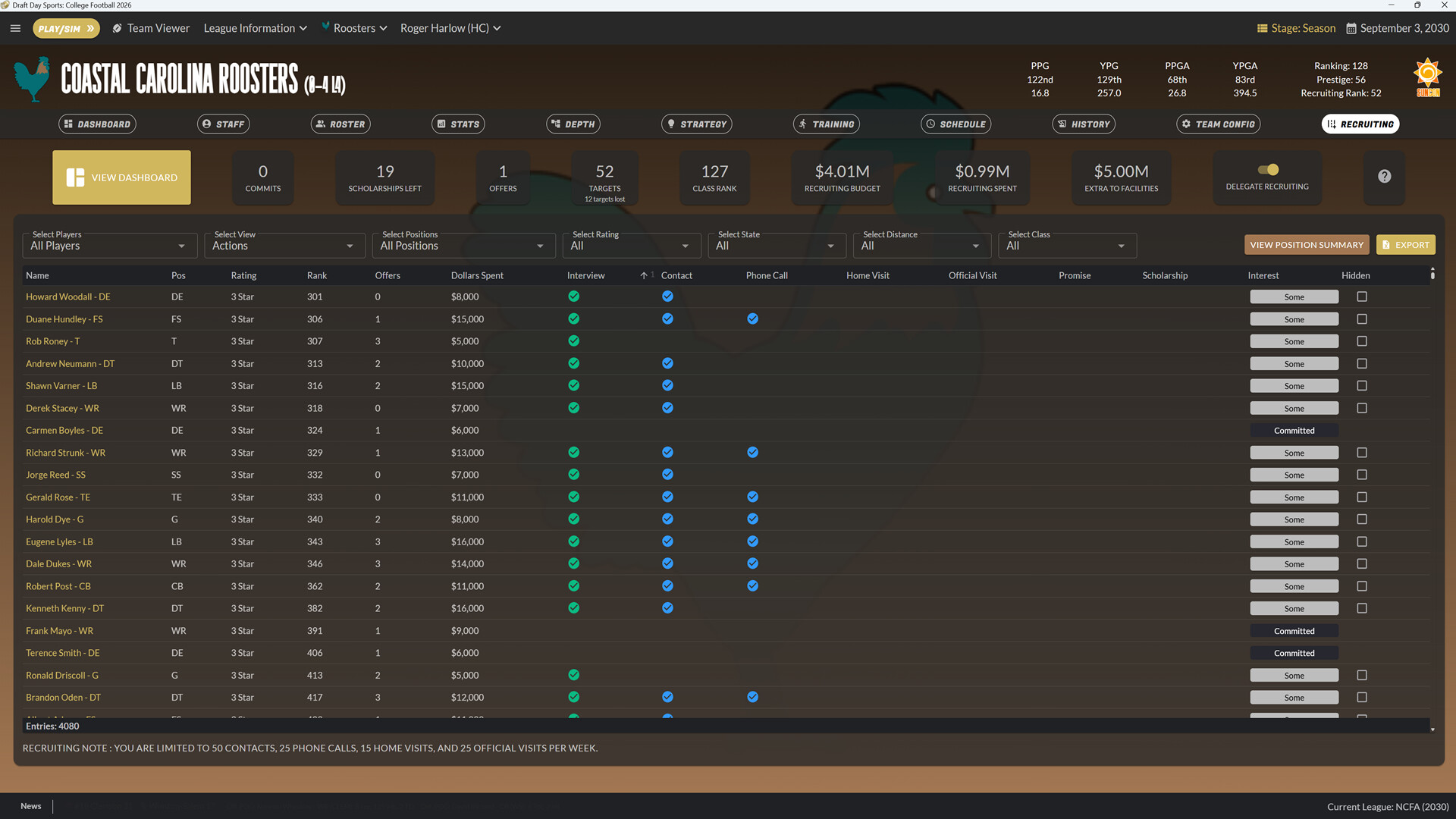 Draft Day Sports: College Football 2026 screenshot 2