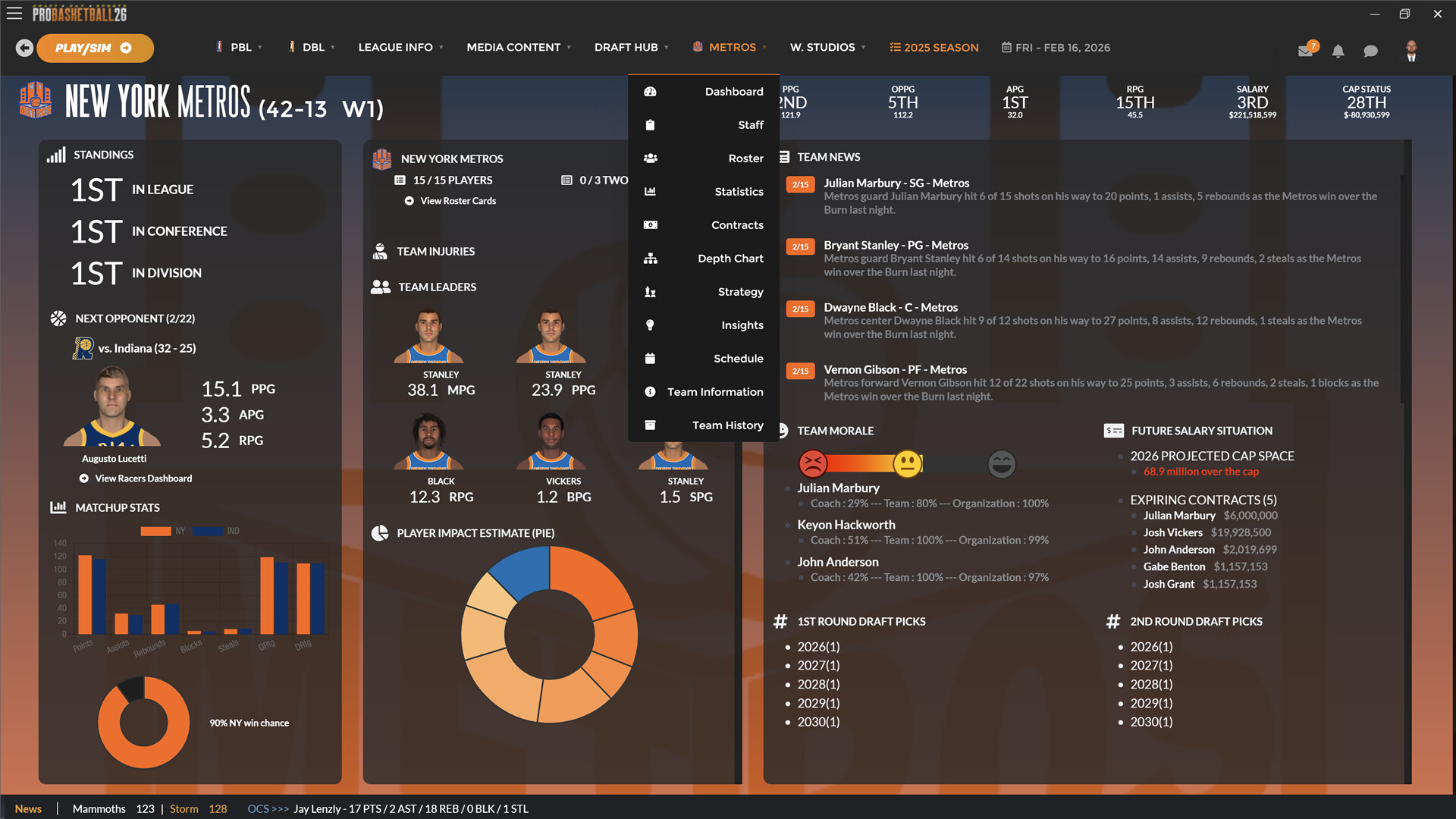 Draft Day Sports: Pro Basketball 2026 screenshot 6