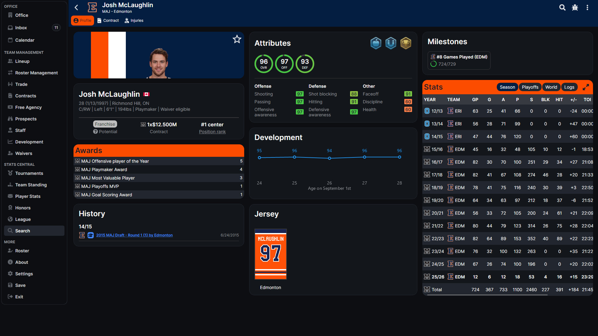 Hockey Legacy Manager 26 screenshot 2