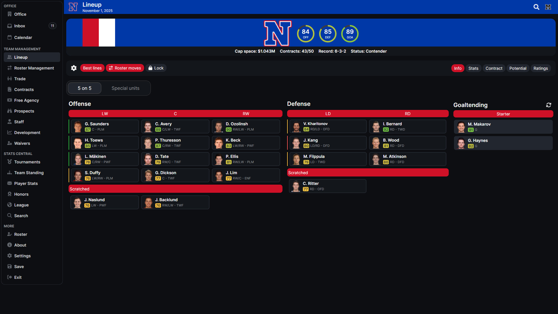 Hockey Legacy Manager 26 screenshot 1
