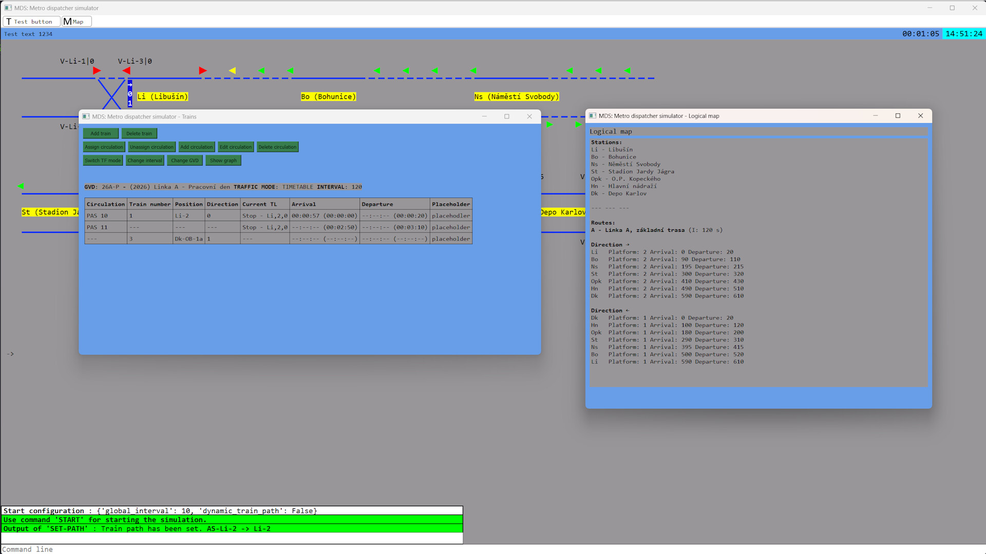 MDS: Metro dispatcher simulator screenshot 2