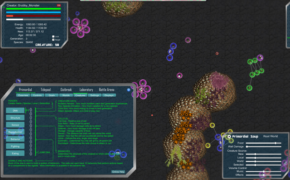 Evolution screenshot 1
