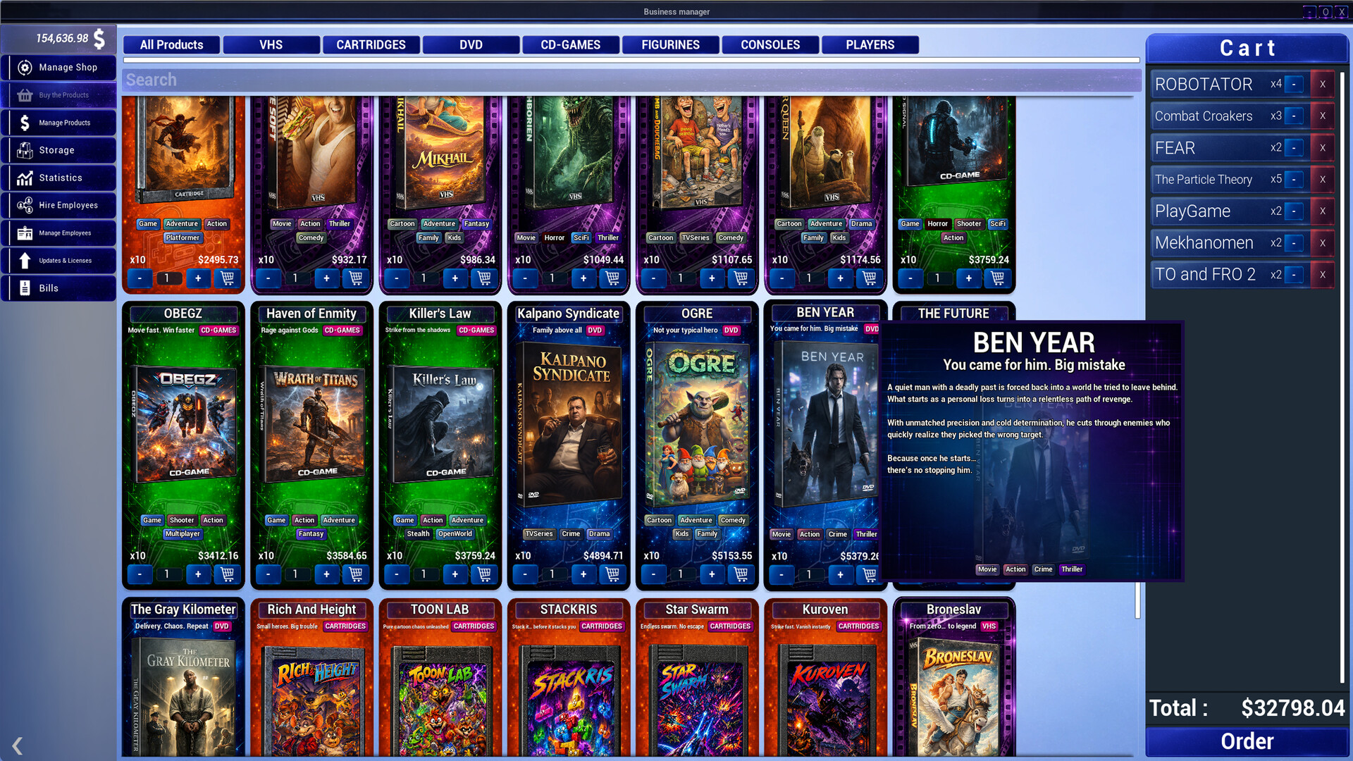 OPEN FOR BUSINESS: Game & Movie Store Simulator screenshot 6