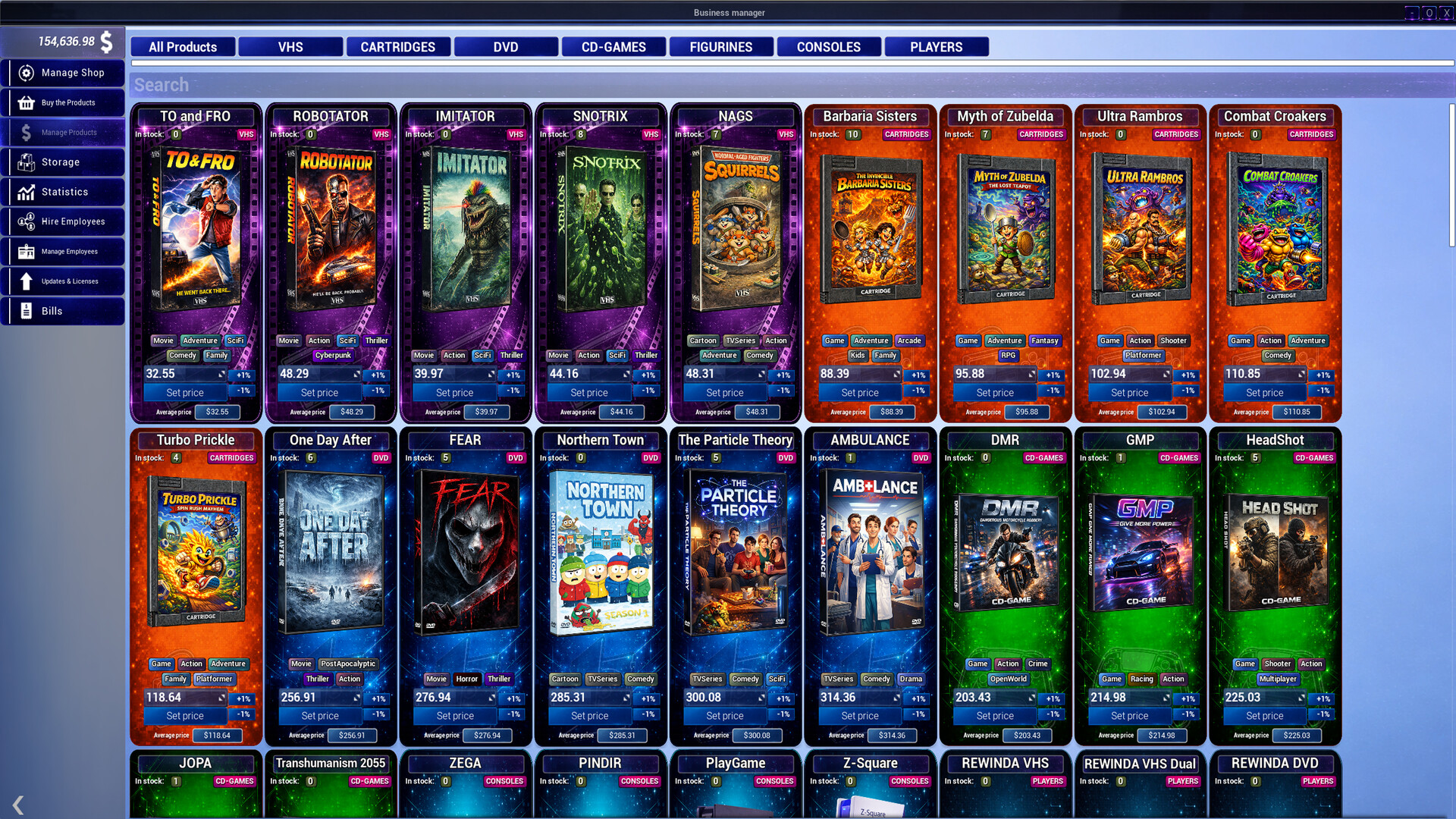 OPEN FOR BUSINESS: Game & Movie Store Simulator screenshot 1