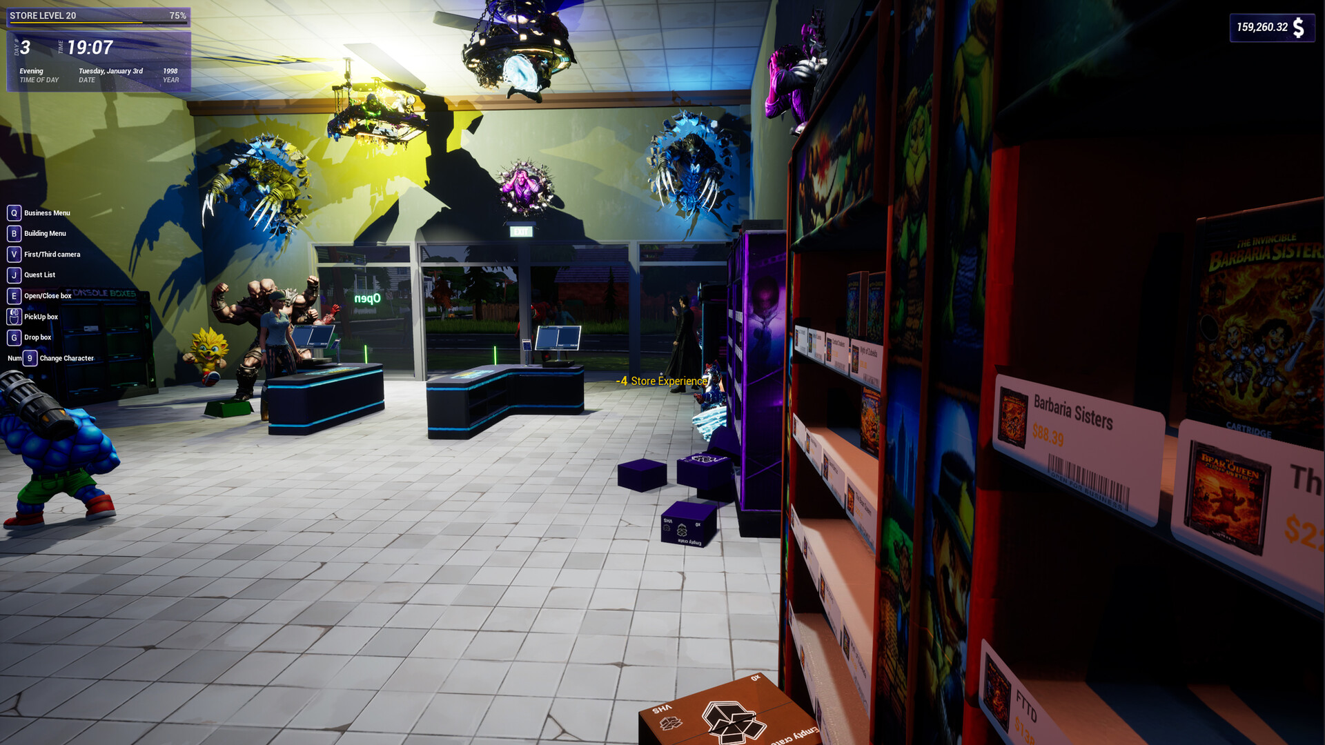 OPEN FOR BUSINESS: Game & Movie Store Simulator screenshot 13