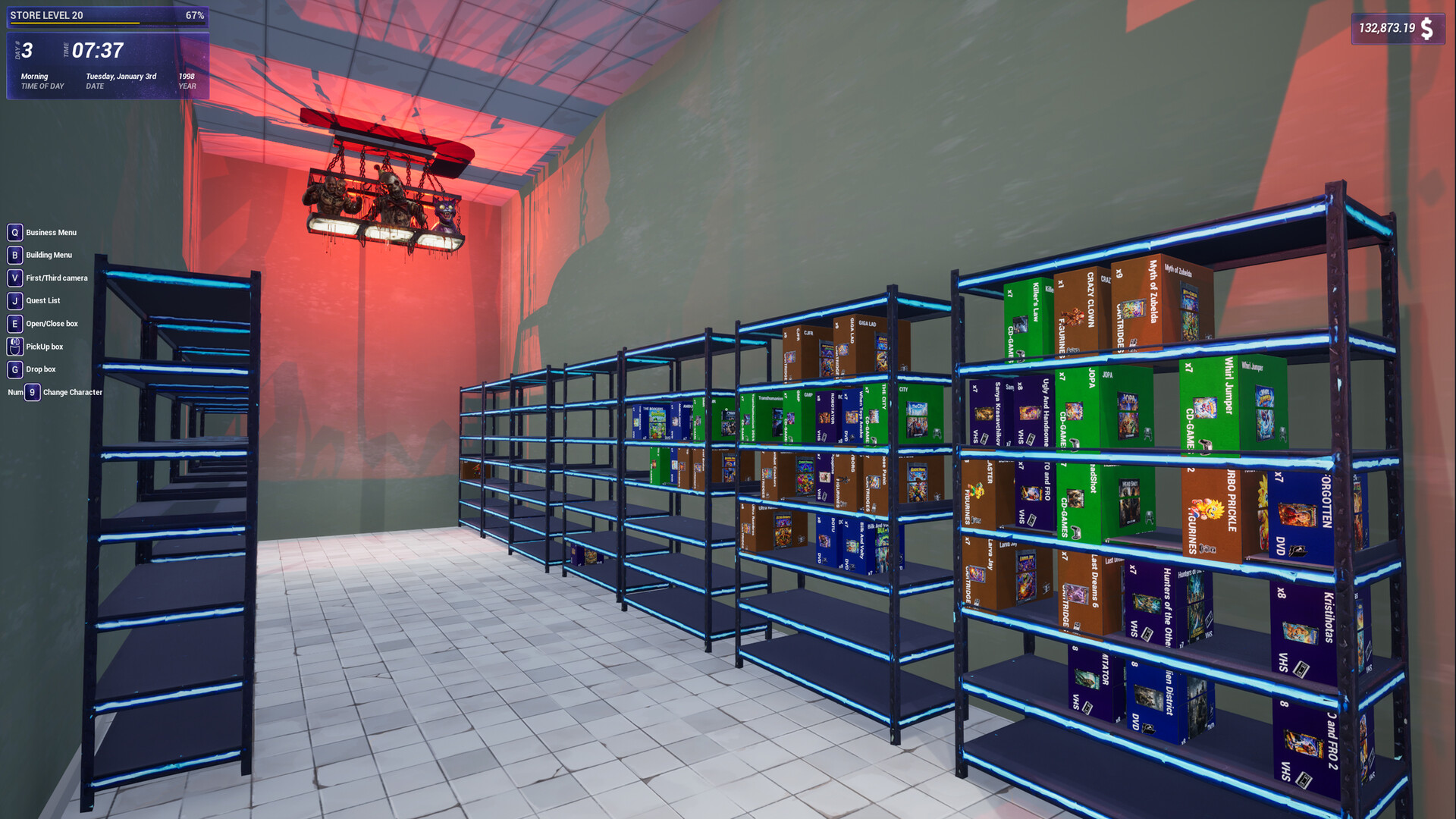 OPEN FOR BUSINESS: Game & Movie Store Simulator screenshot 5