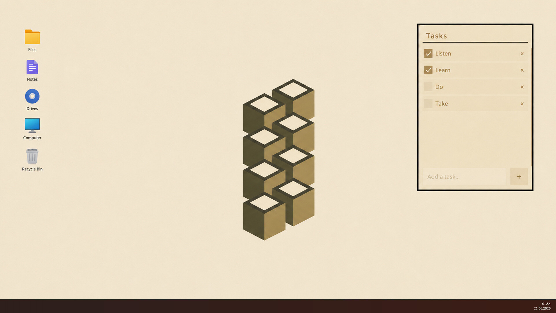 Minimalist Desktop screenshot 4