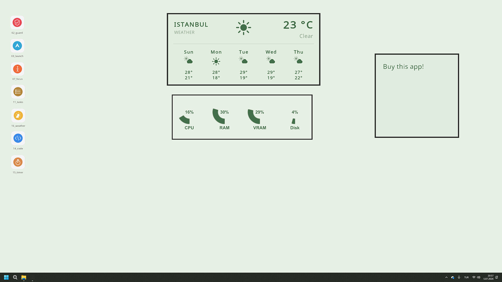Minimalist Desktop screenshot 3