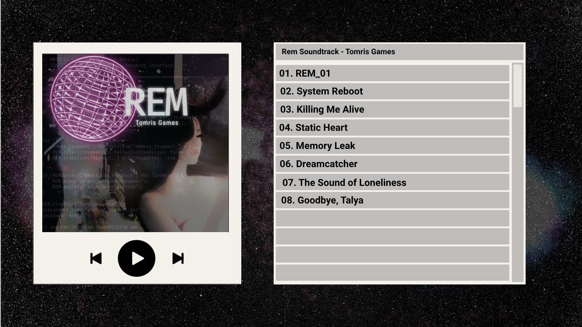 REM screenshot 1