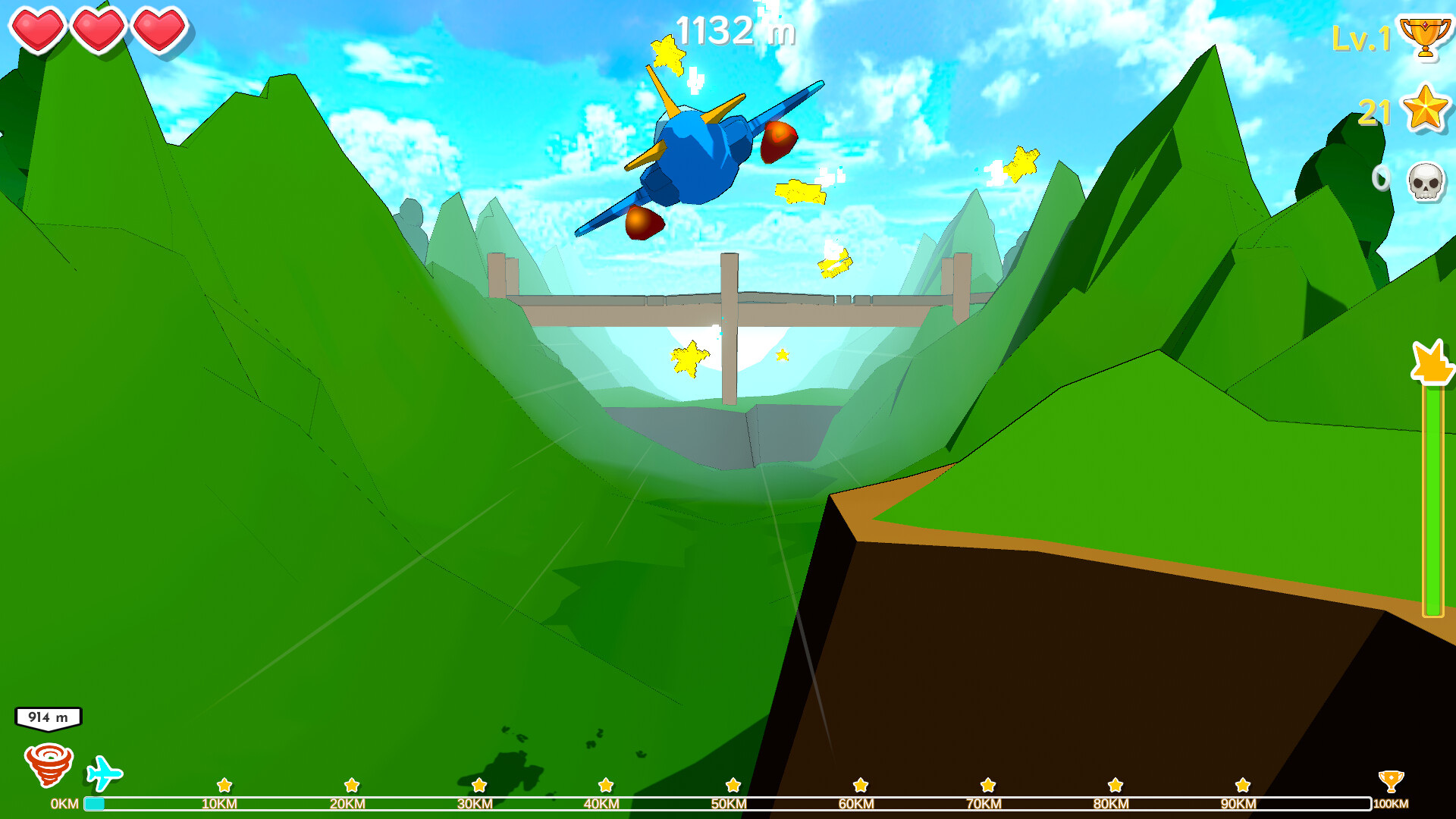 Fly Over! 100KM! Mountains! screenshot 4