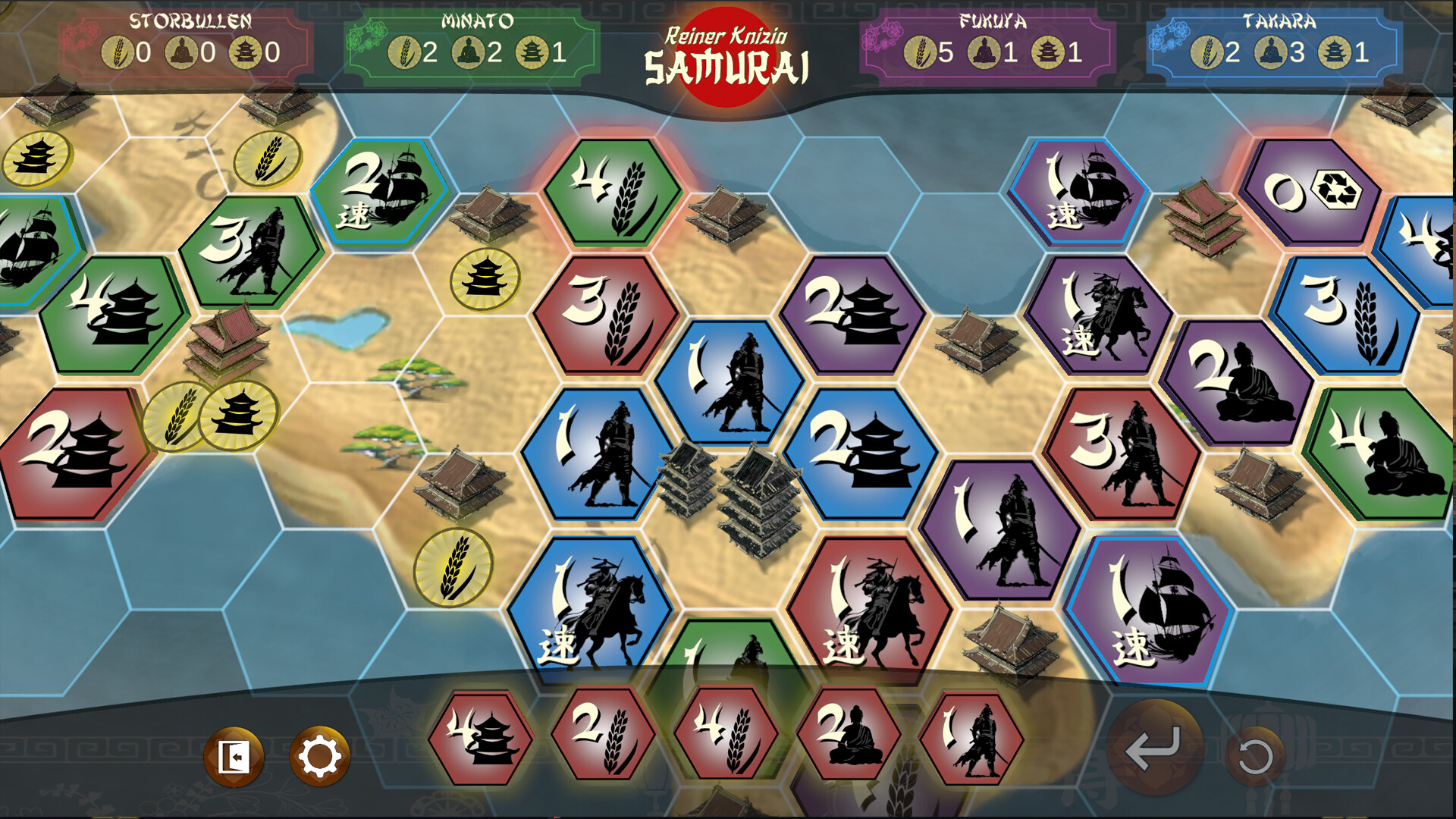 Samurai by Reiner Knizia screenshot 2