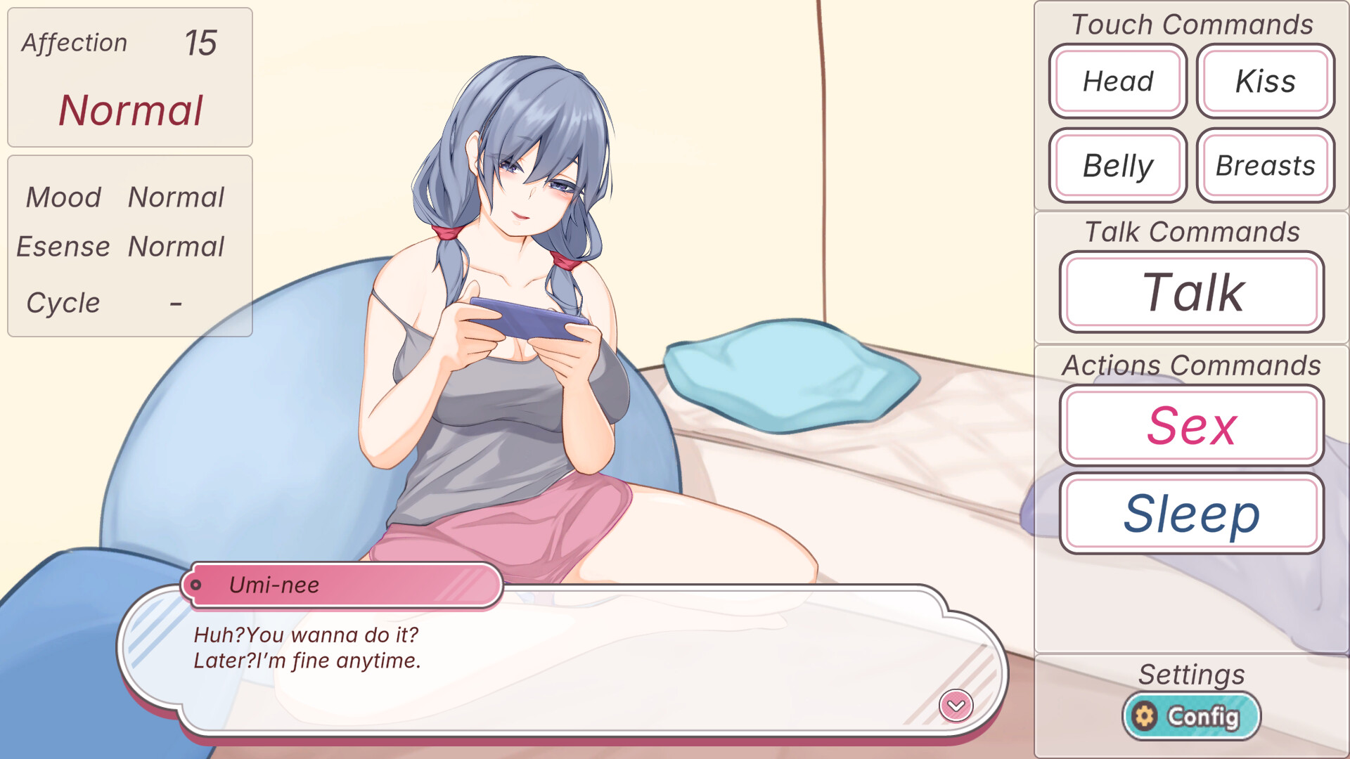 [Live2D & Full Voice] A Laid-back Erotic Life with My Freeloader Childhood Girlfriend screenshot 5