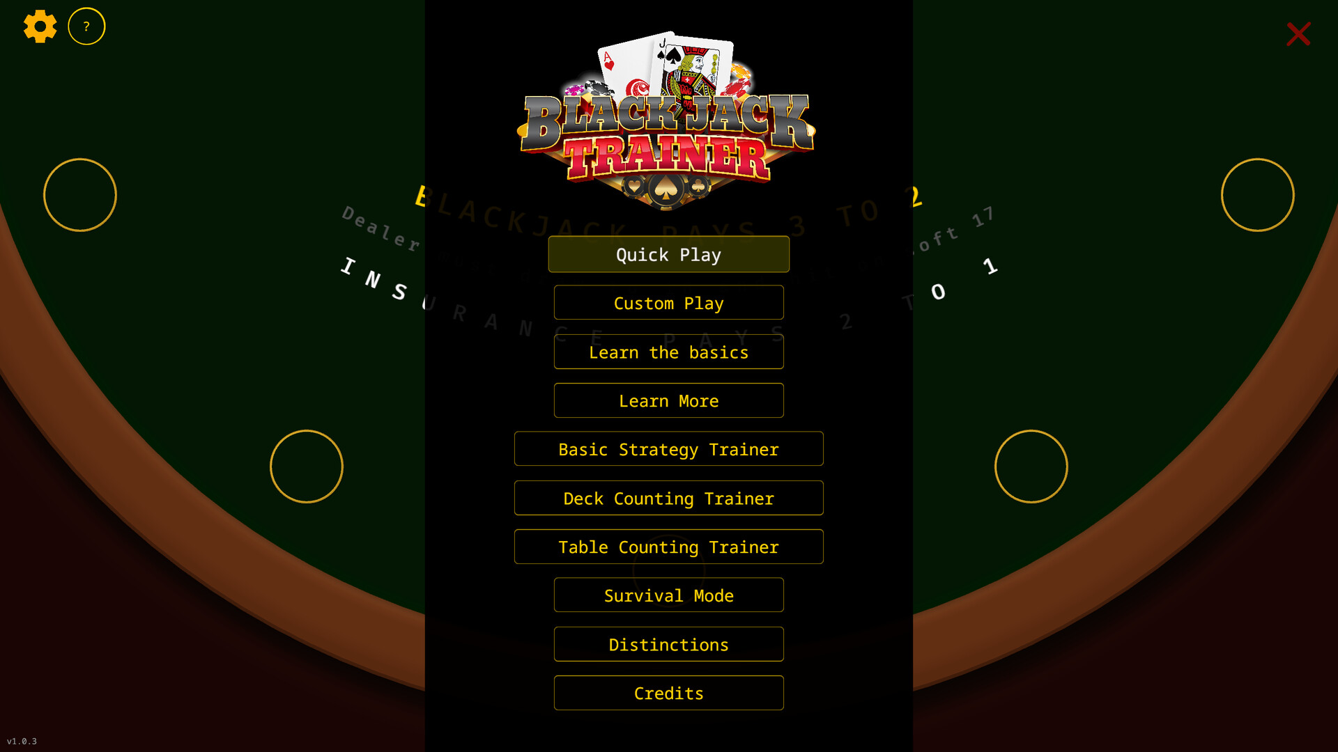 Blackjack Trainer screenshot 1