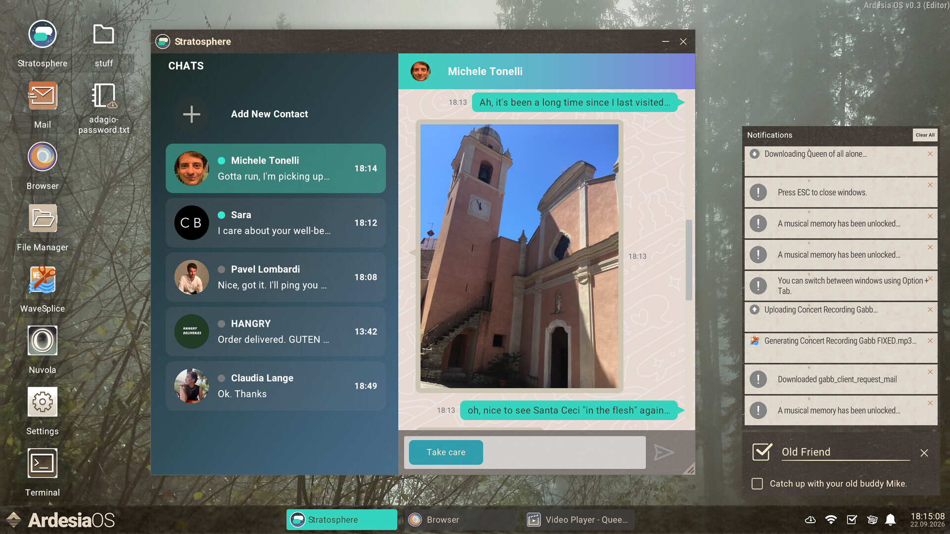 Imprinted screenshot 1