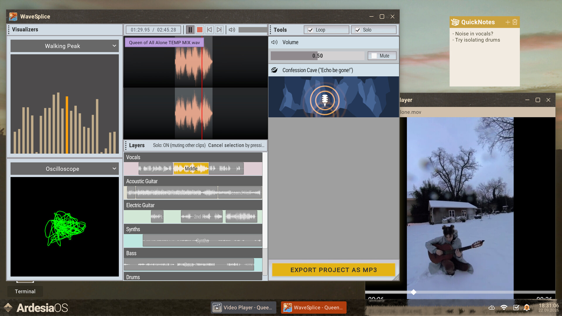Imprinted screenshot 2