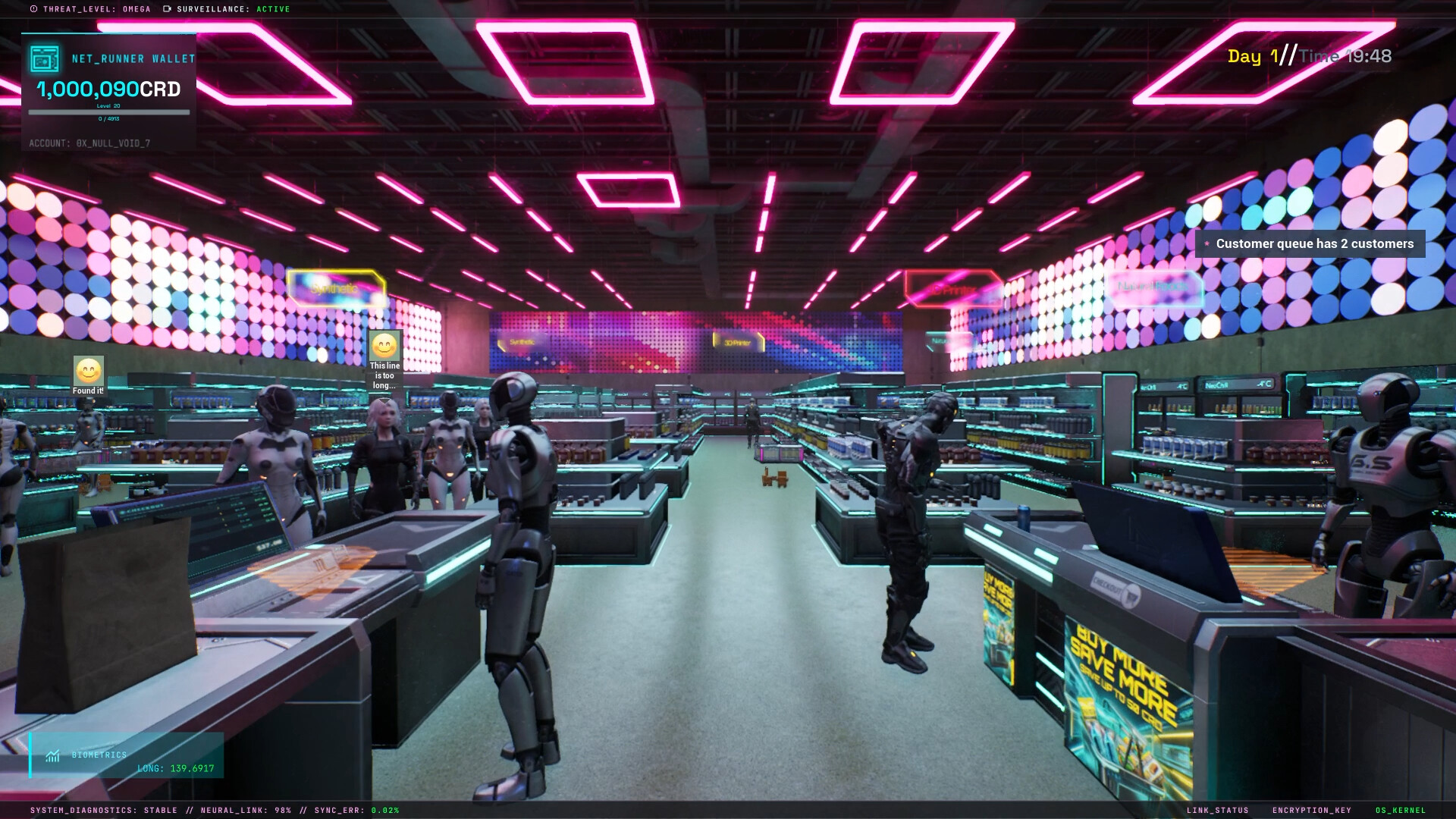 Cyberpunk Store Simulator screenshot 1