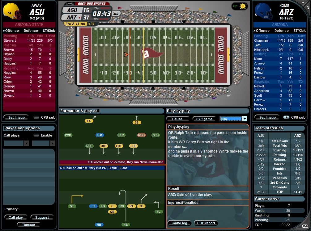 Bowl Bound College Football screenshot 4