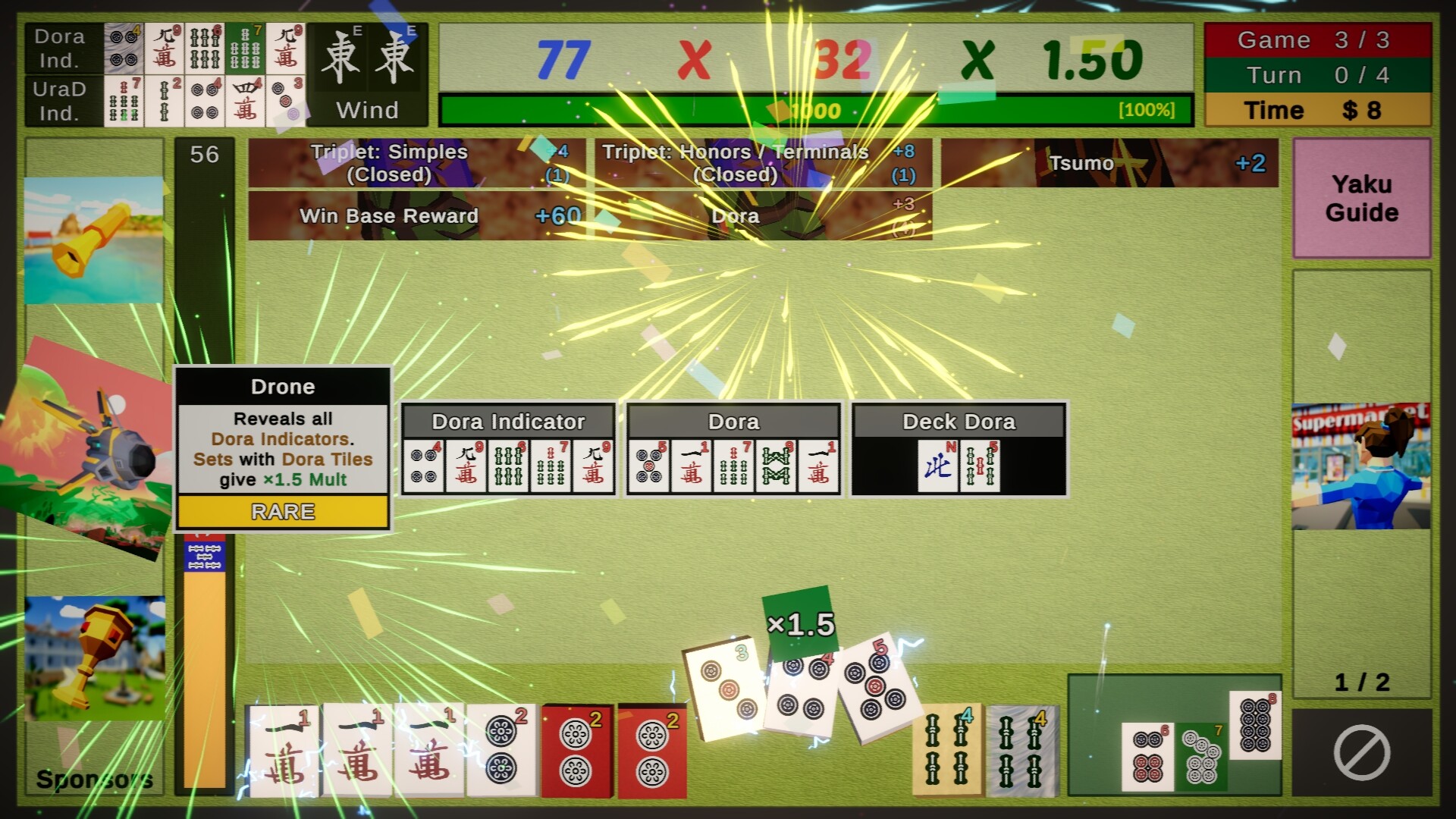 Showdown! Mahjong Tutorial Included screenshot 2