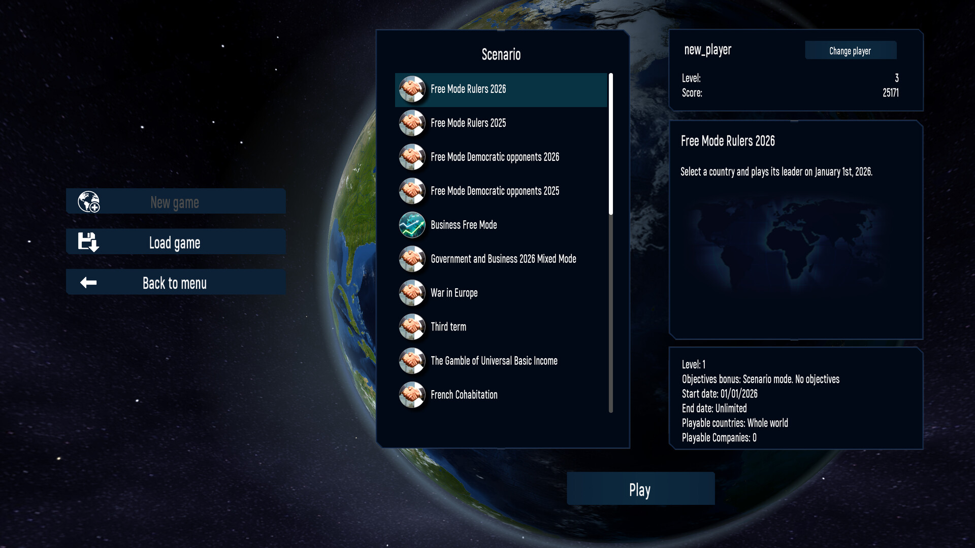 Geo-Political Simulator 2026 Edition screenshot 2