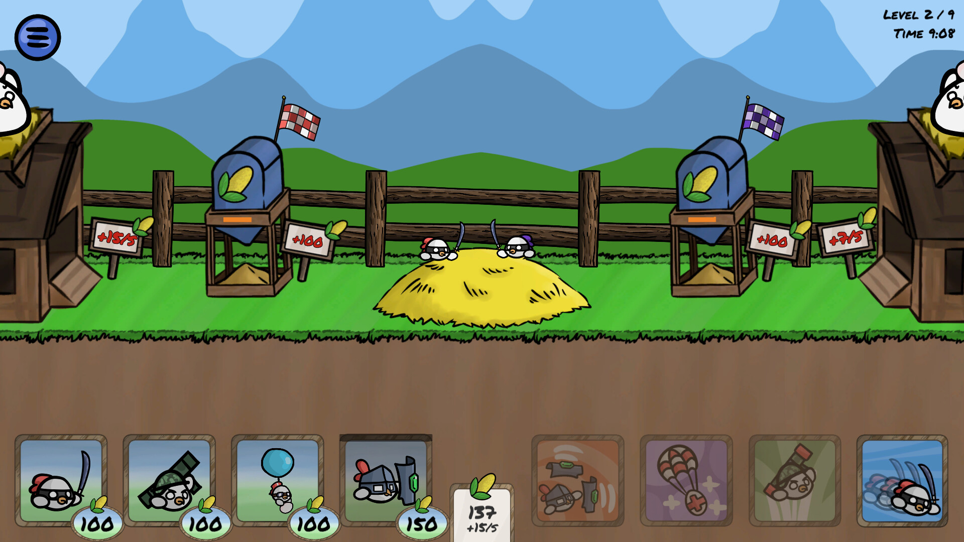 Hungry Chicks - Battle Farm screenshot 2