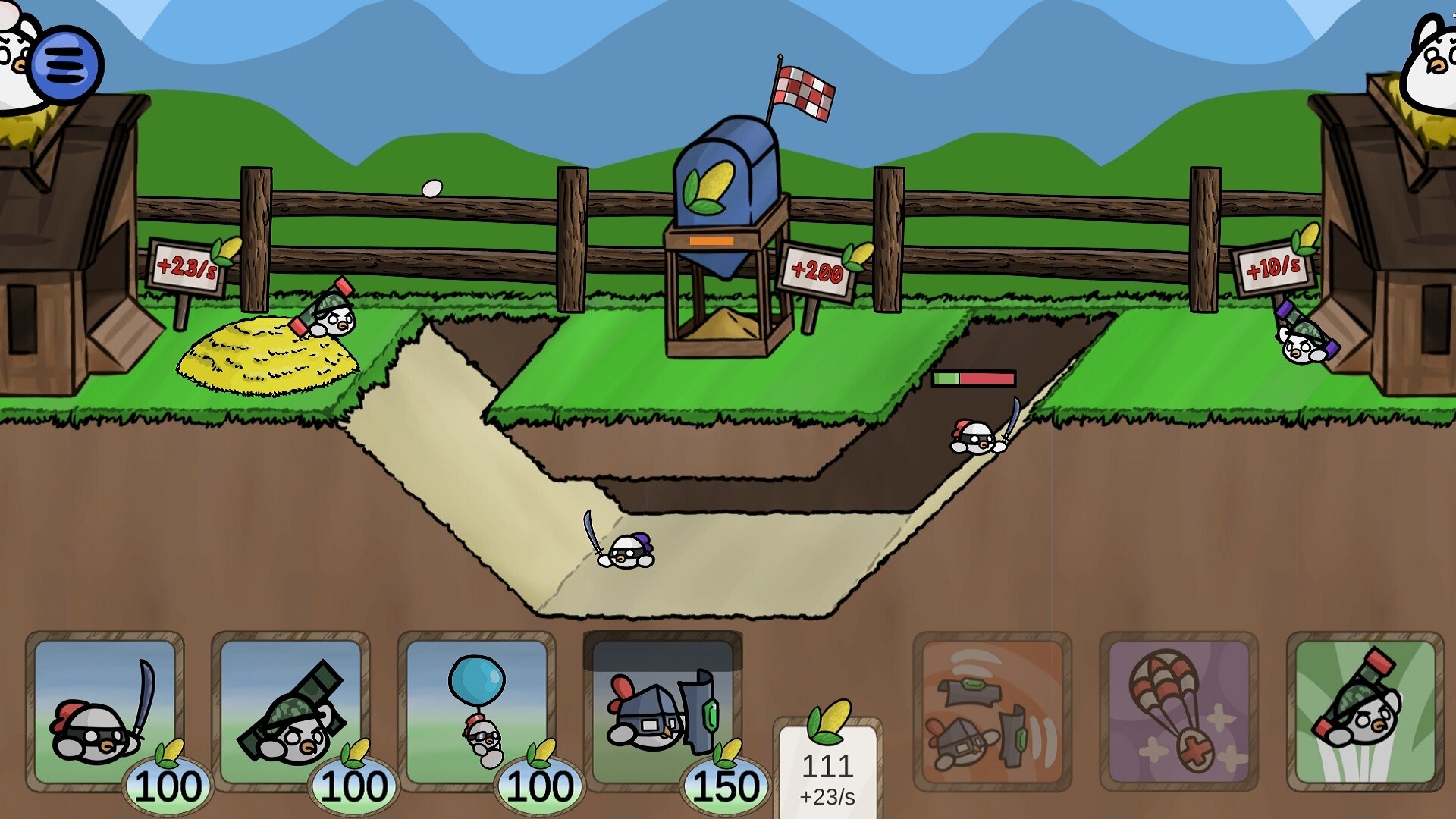 Hungry Chicks - Battle Farm screenshot 4