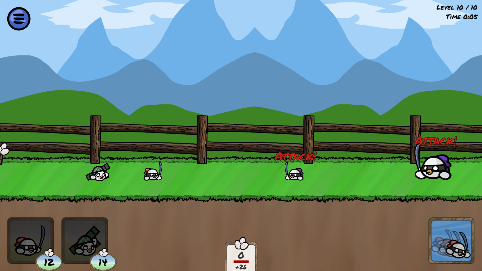 Hungry Chicks - Battle Farm screenshot 5