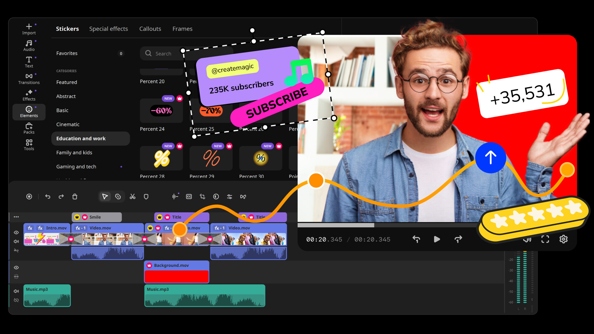 Movavi Video Editor 2026 screenshot 1