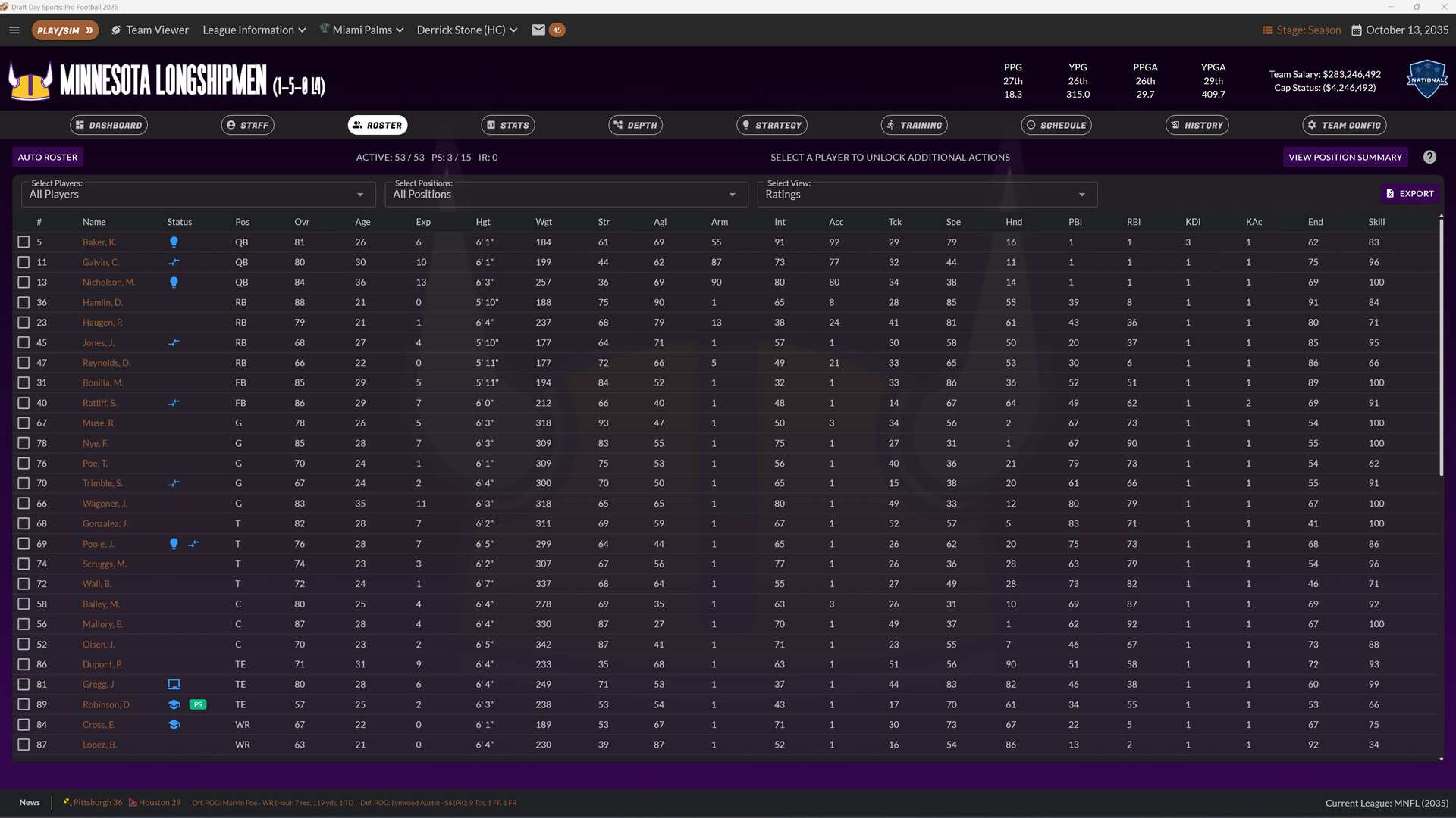 Draft Day Sports: Pro Football 2026 screenshot 9