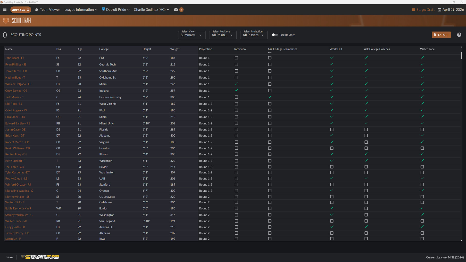 Draft Day Sports: Pro Football 2026 screenshot 4