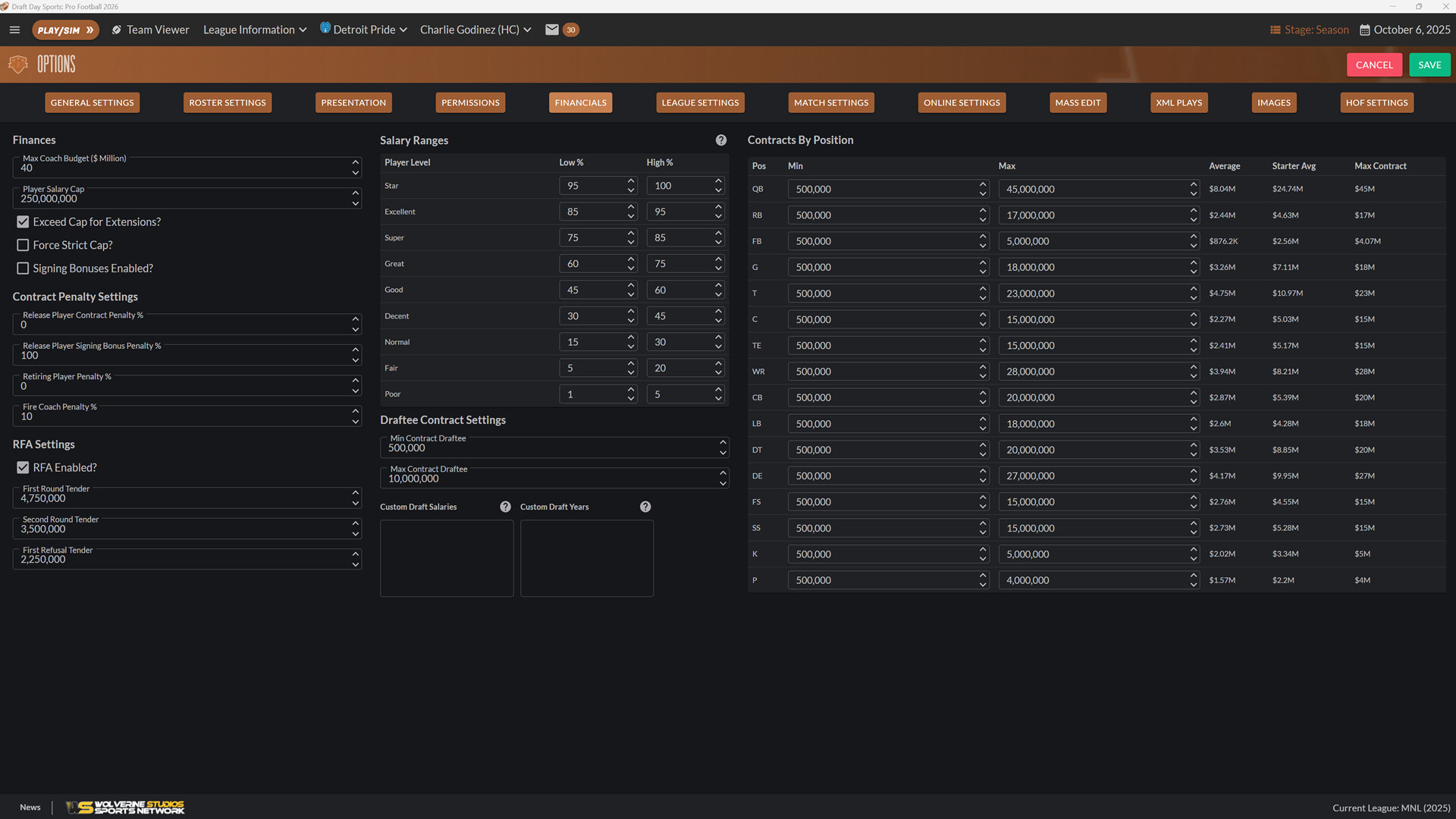 Draft Day Sports: Pro Football 2026 screenshot 6