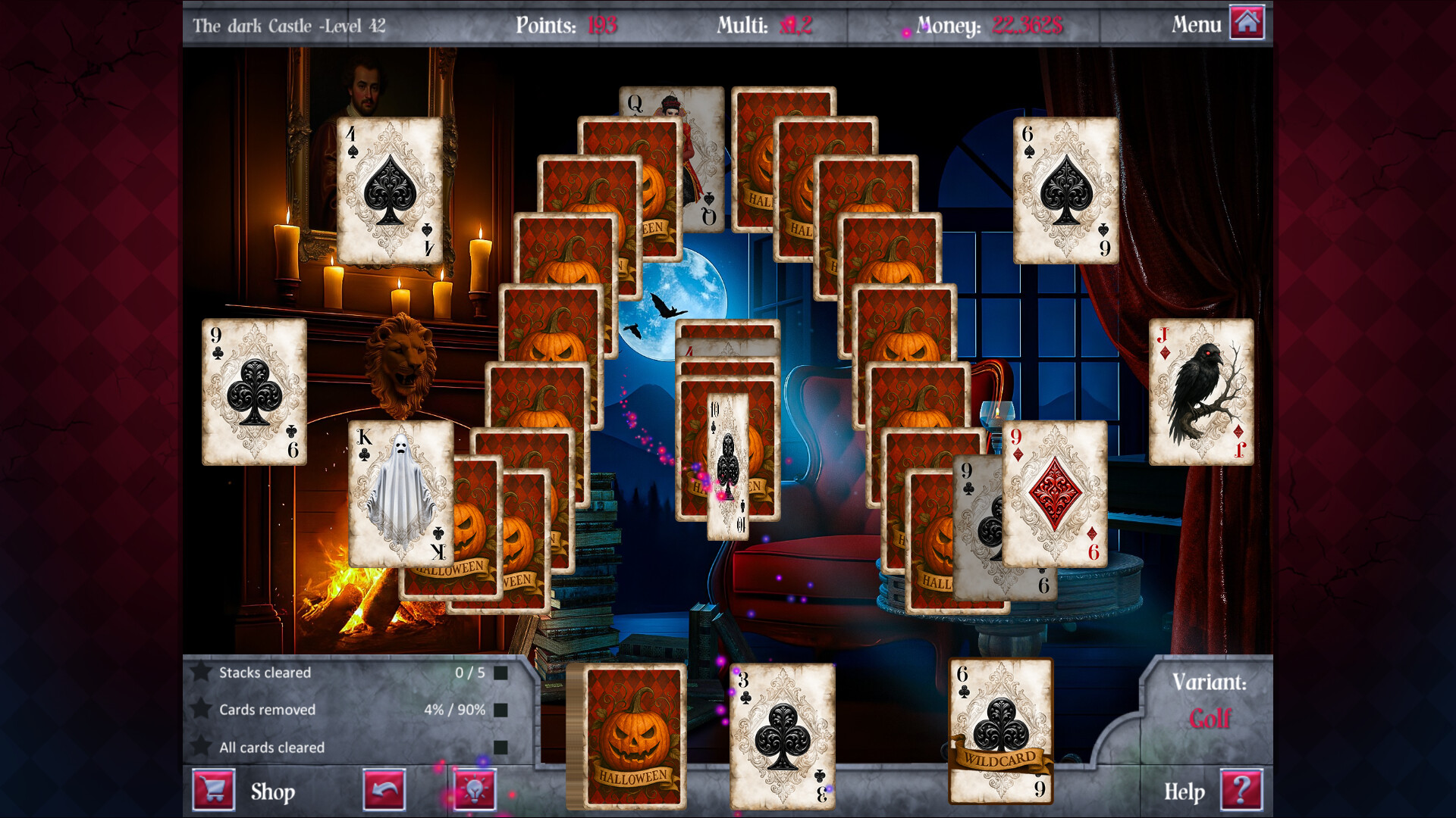Eternal Night - Spooky Solitaire screenshot 1