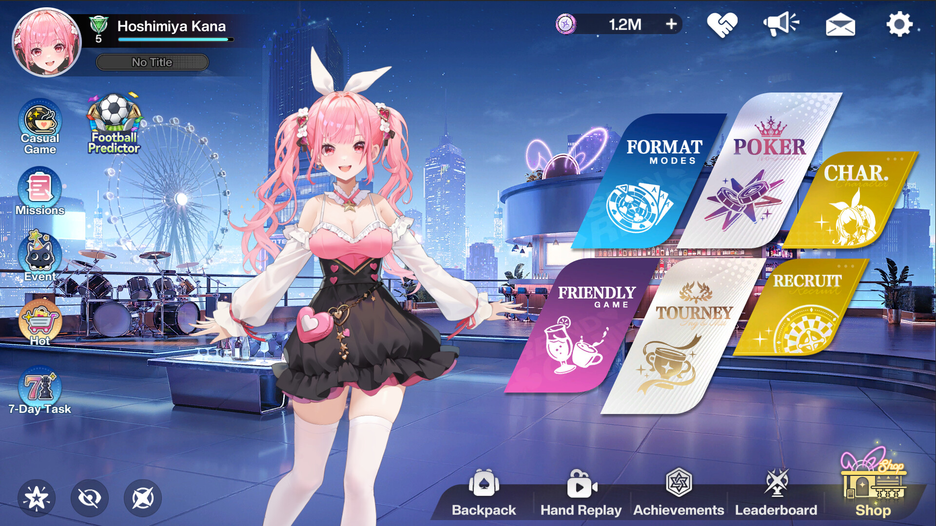 Poker Fate - Anime Girls Texas Hold'em screenshot 1