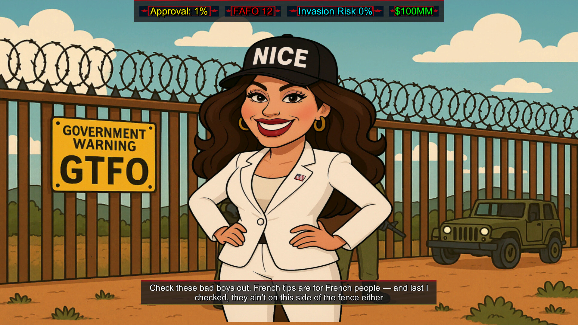 FAFO Executive Order Simulator screenshot 1
