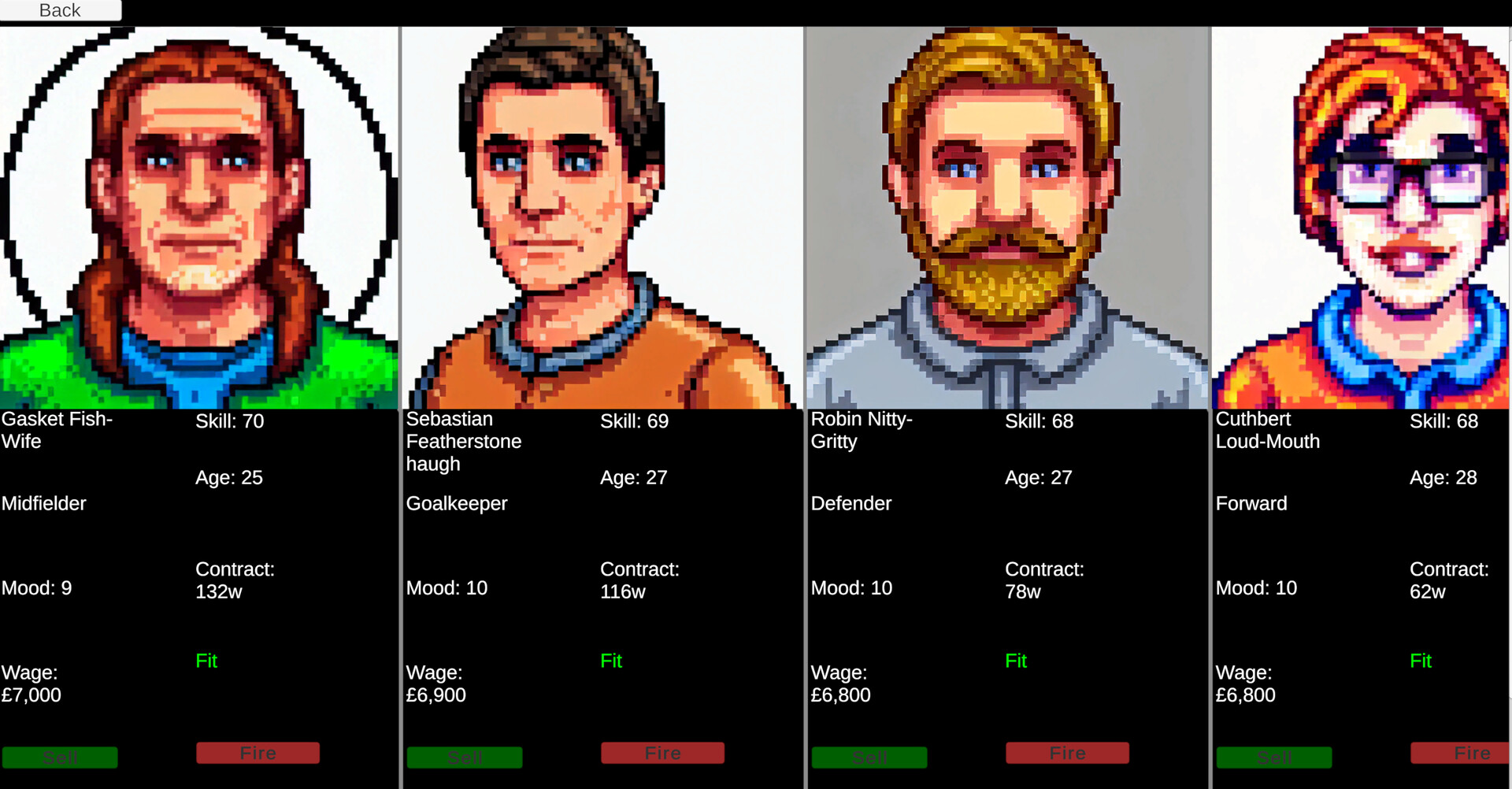 Retro Soccer Manager Sim 89 screenshot 2