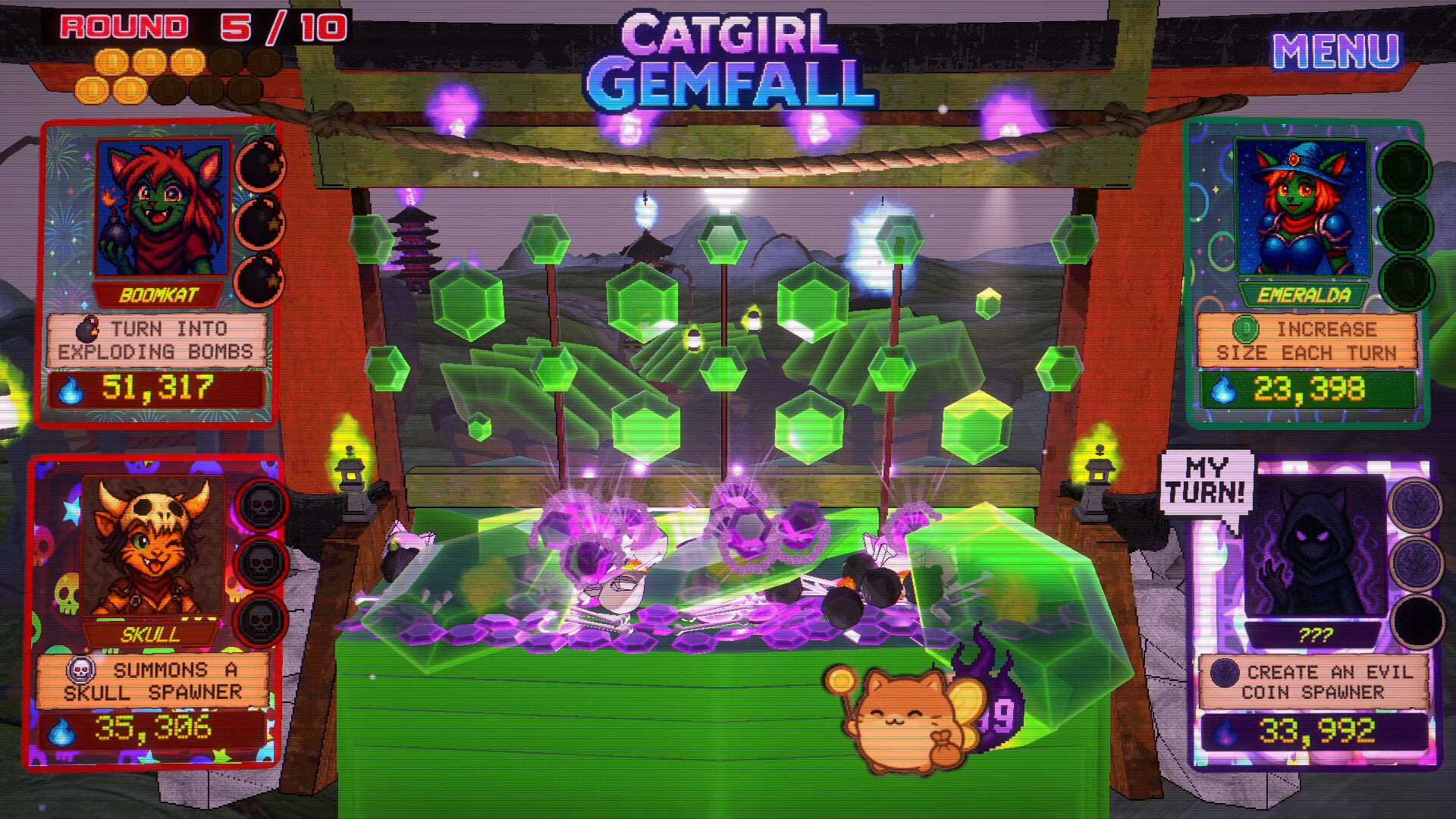 Catgirl Gemfall screenshot 4