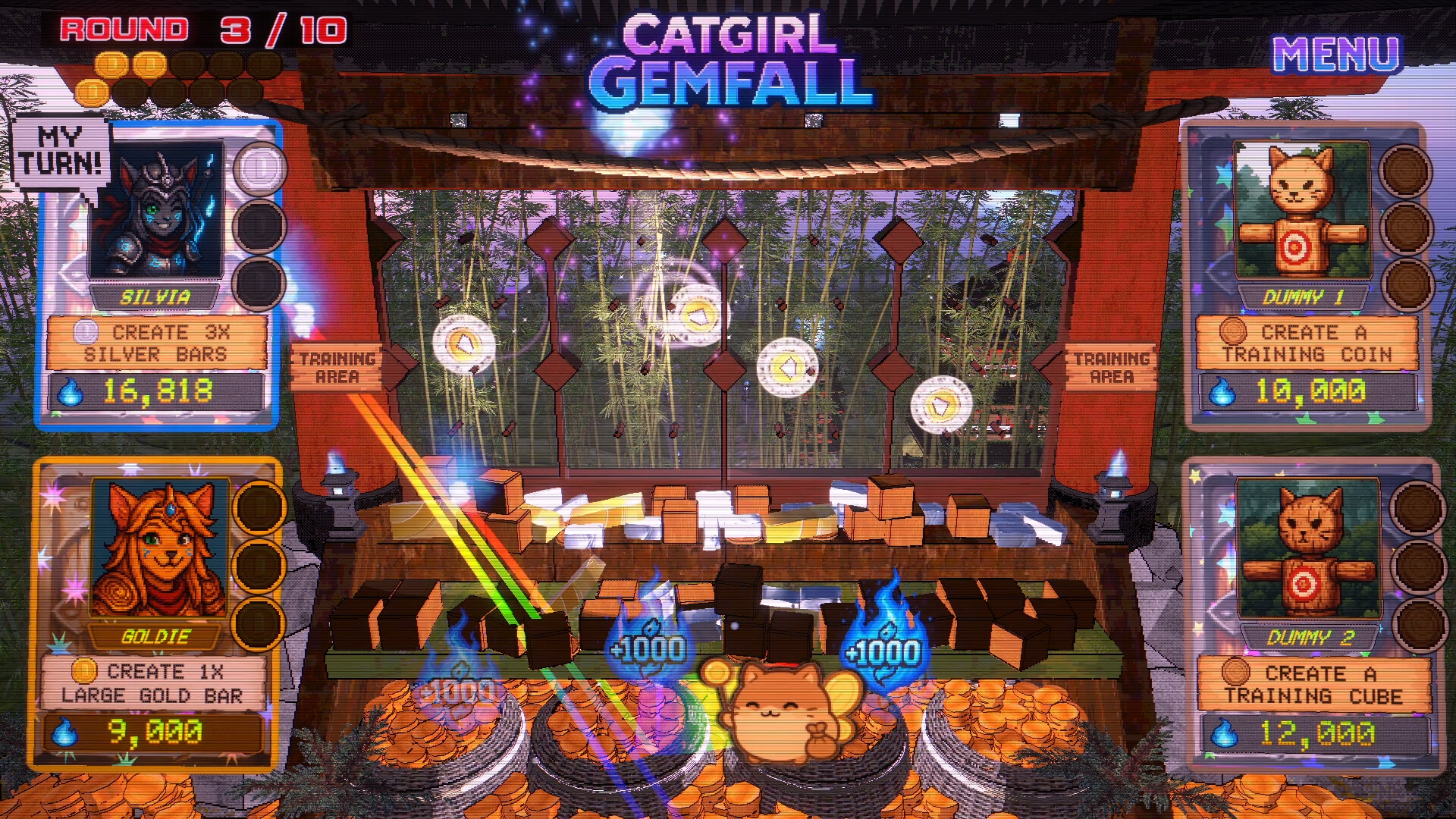 Catgirl Gemfall screenshot 1