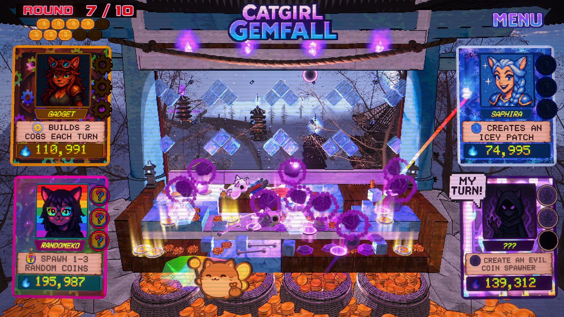 Catgirl Gemfall screenshot 5