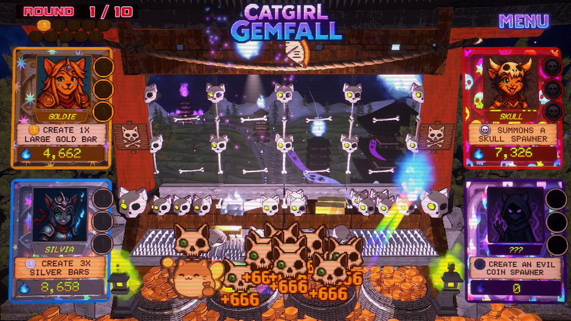 Catgirl Gemfall screenshot 2