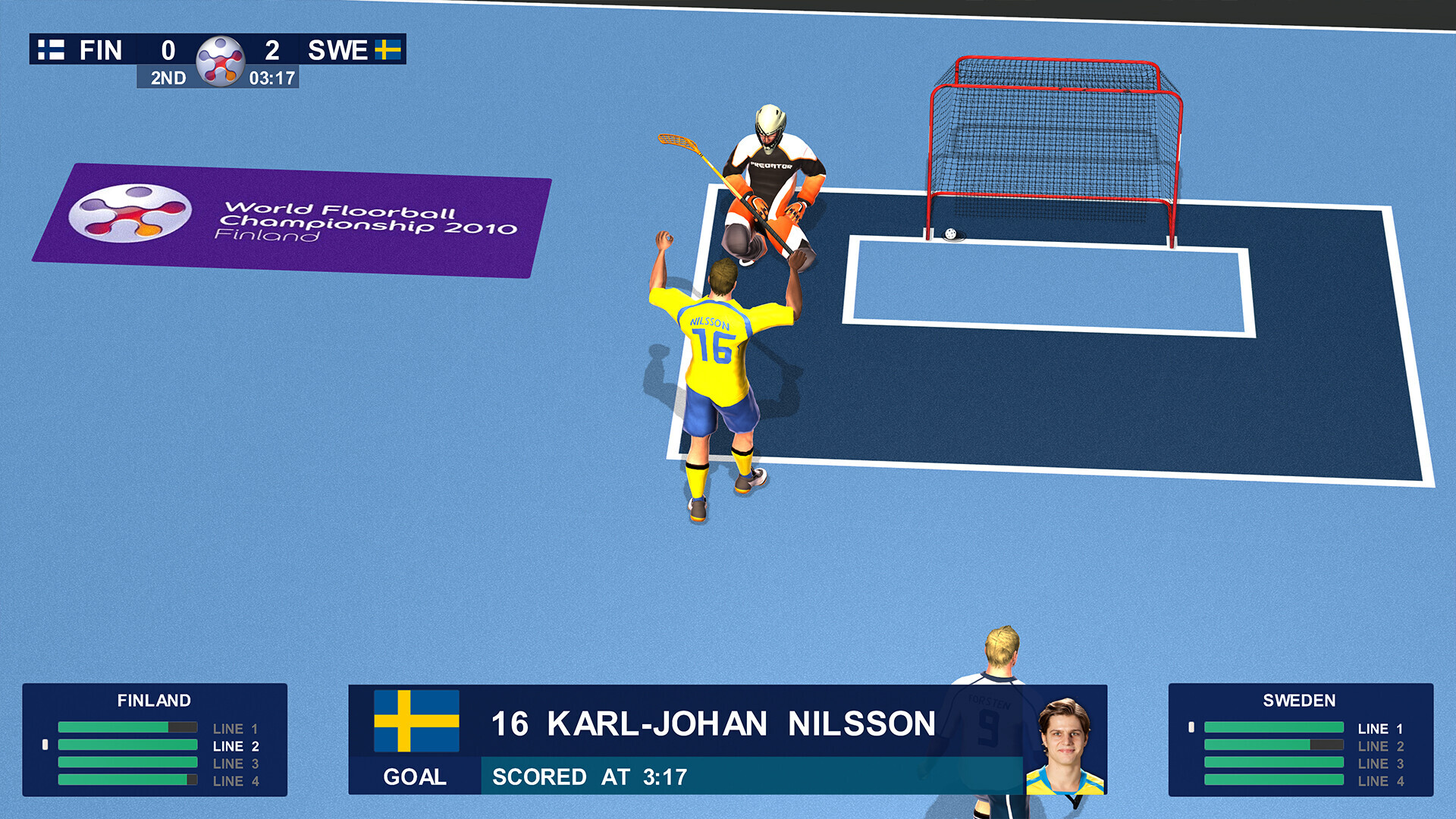 Floorball League 2010 screenshot 4