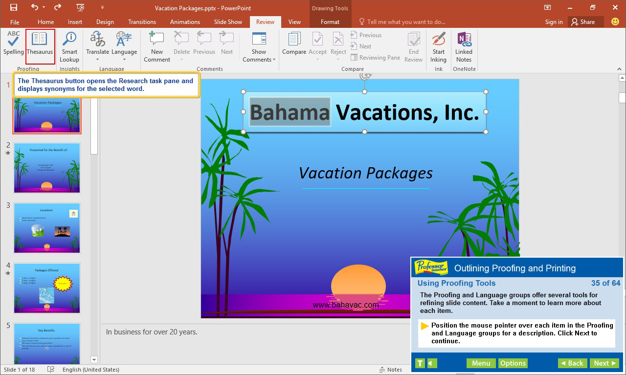 Professor Teaches PowerPoint 2016 screenshot 5