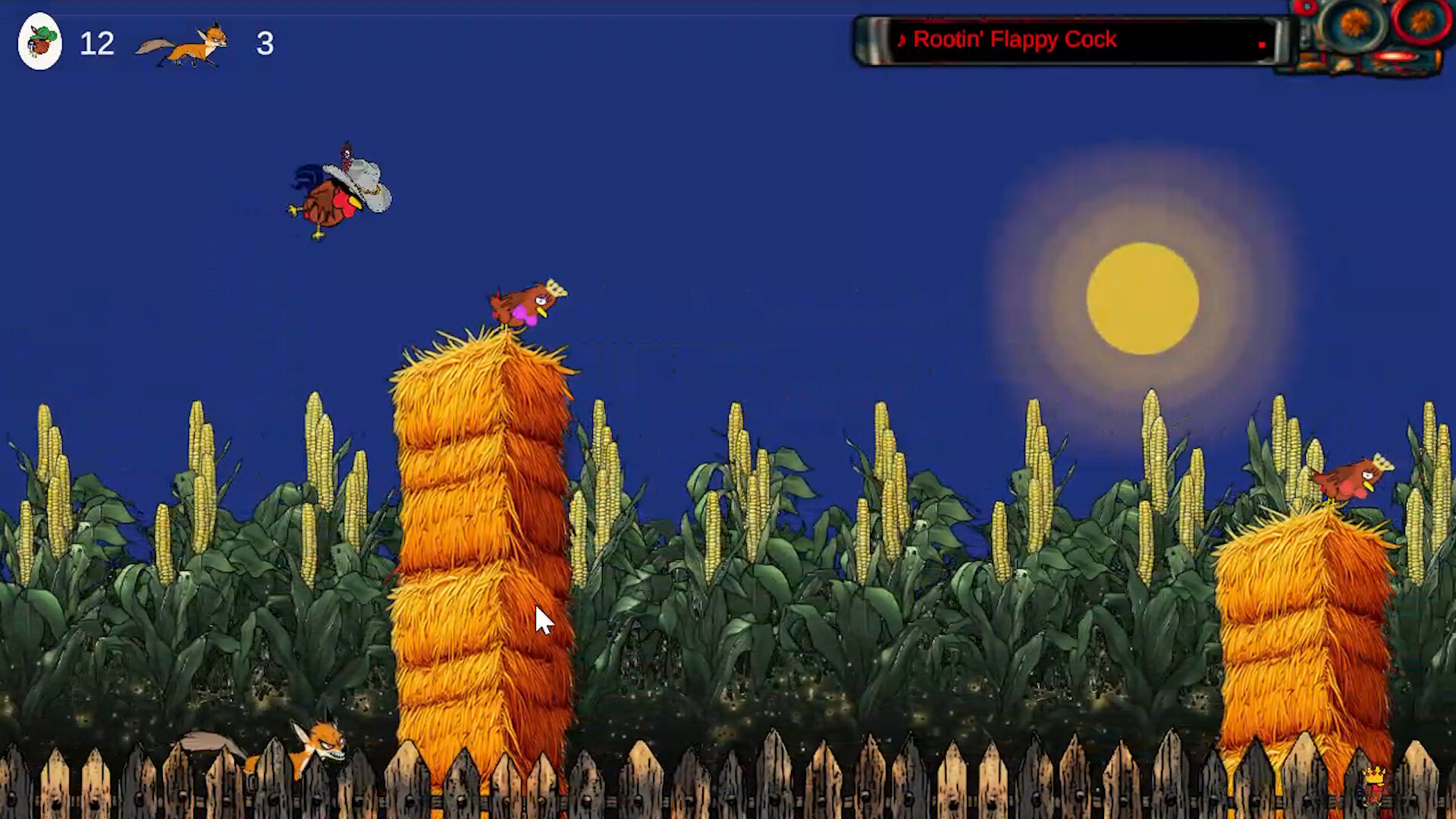 Flappy Coq - The 2D Rooster Simulator Game screenshot 1