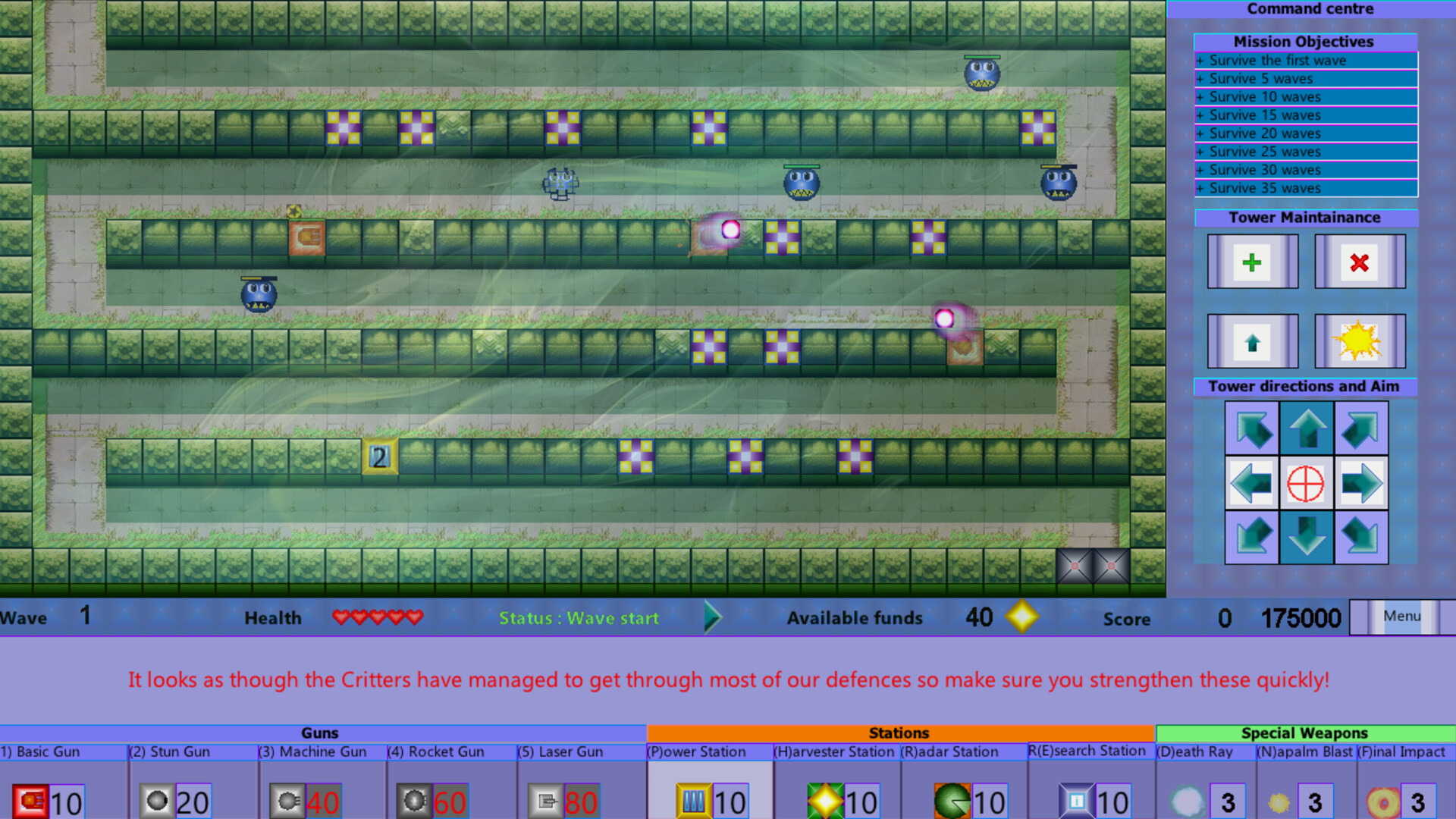 Critter Chaos TD screenshot 1