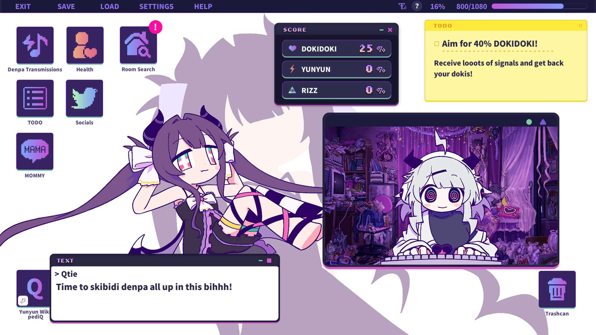 Yunyun Syndrome!? Rhythm Psychosis Demo screenshot 1
