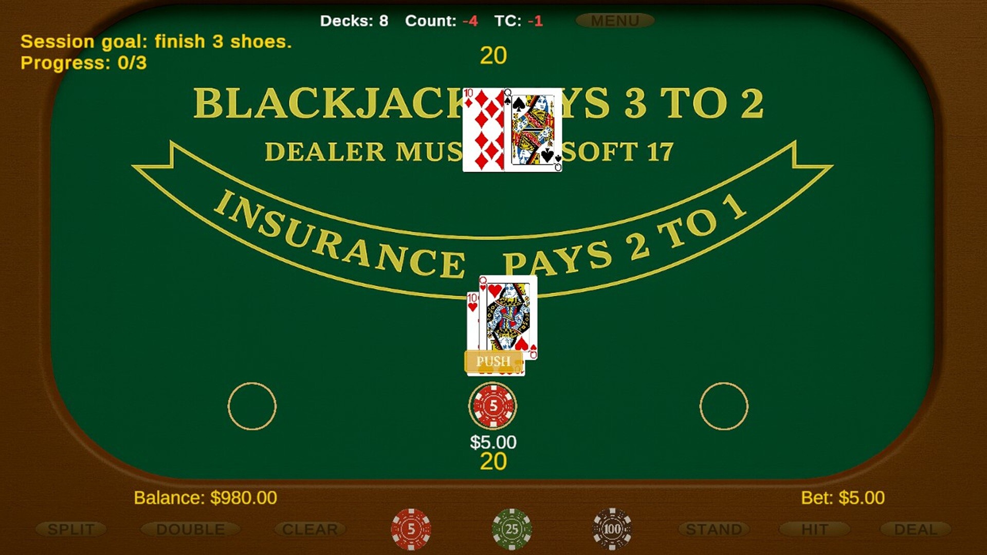Classic Blackjack screenshot 2