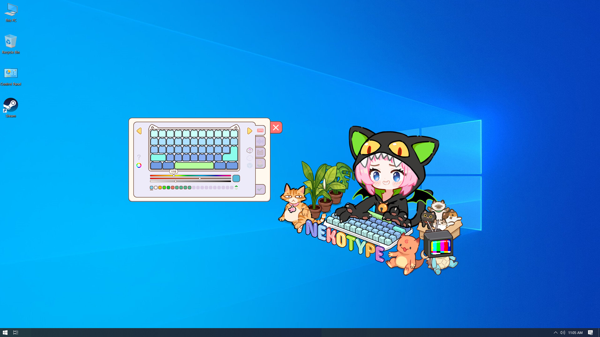Nekotype Keyboard Cat Simulator screenshot 2