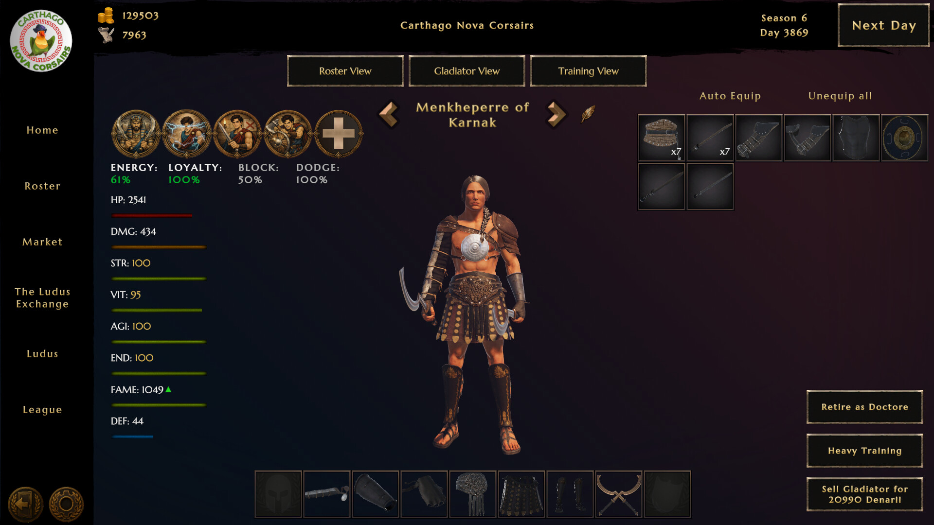 Ludus Magnatus: Gladiator Manager Simulator screenshot 8