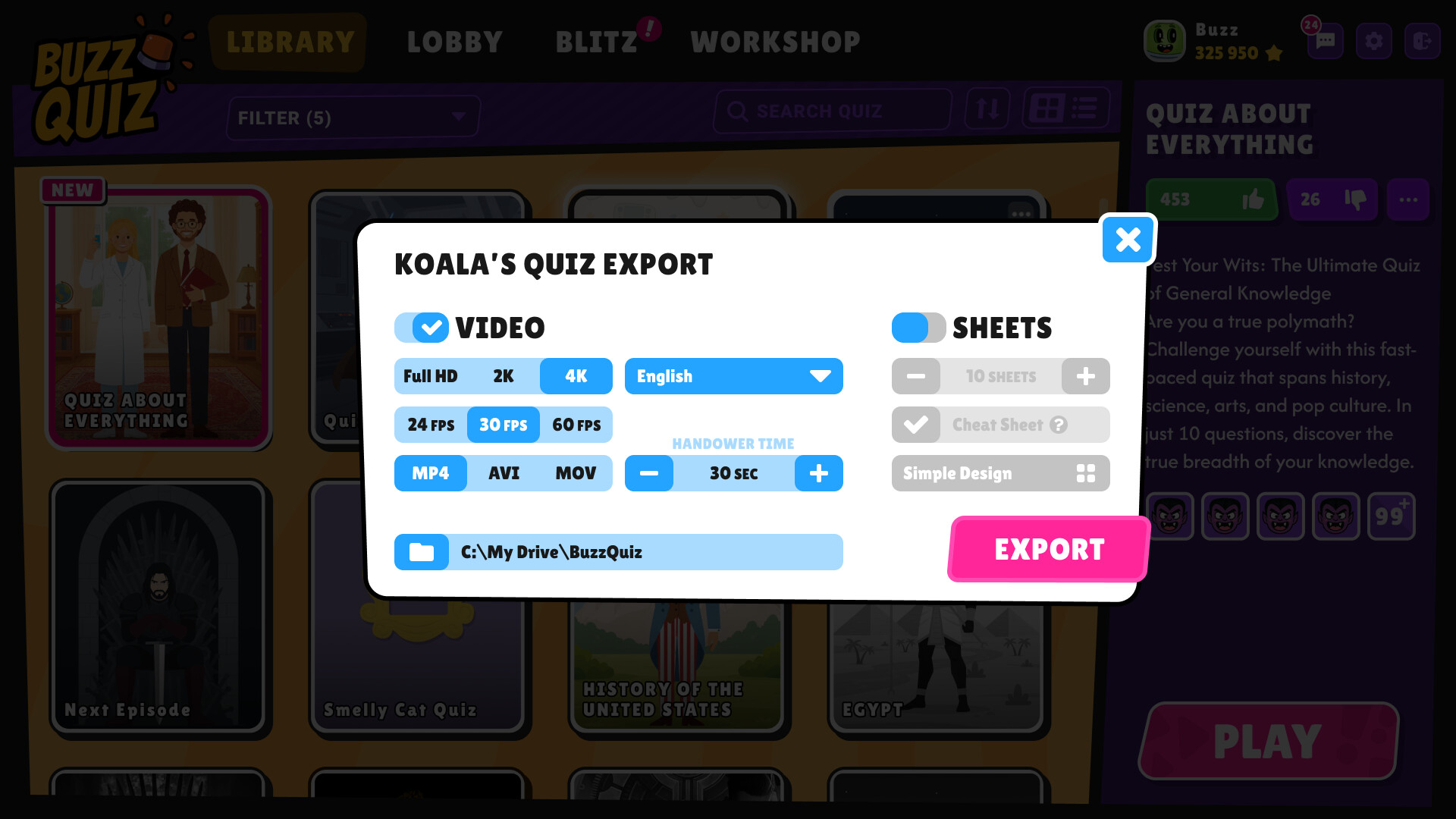 BUZZ QUIZ screenshot 4