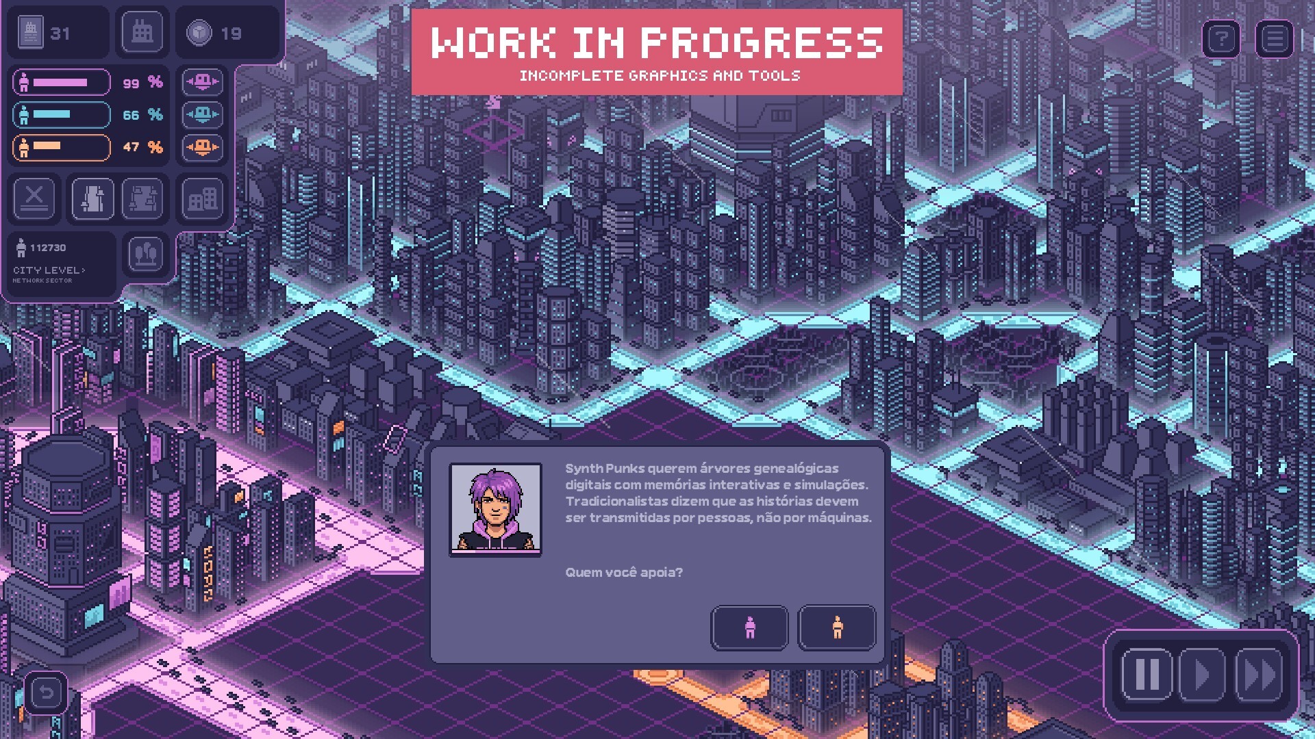 Pixelpolis Neon screenshot 3
