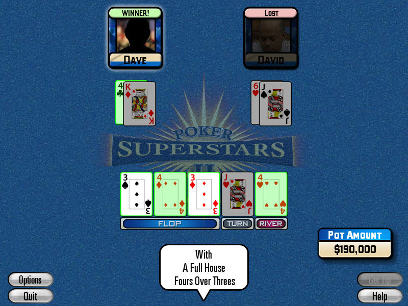 Poker Superstars II screenshot 2