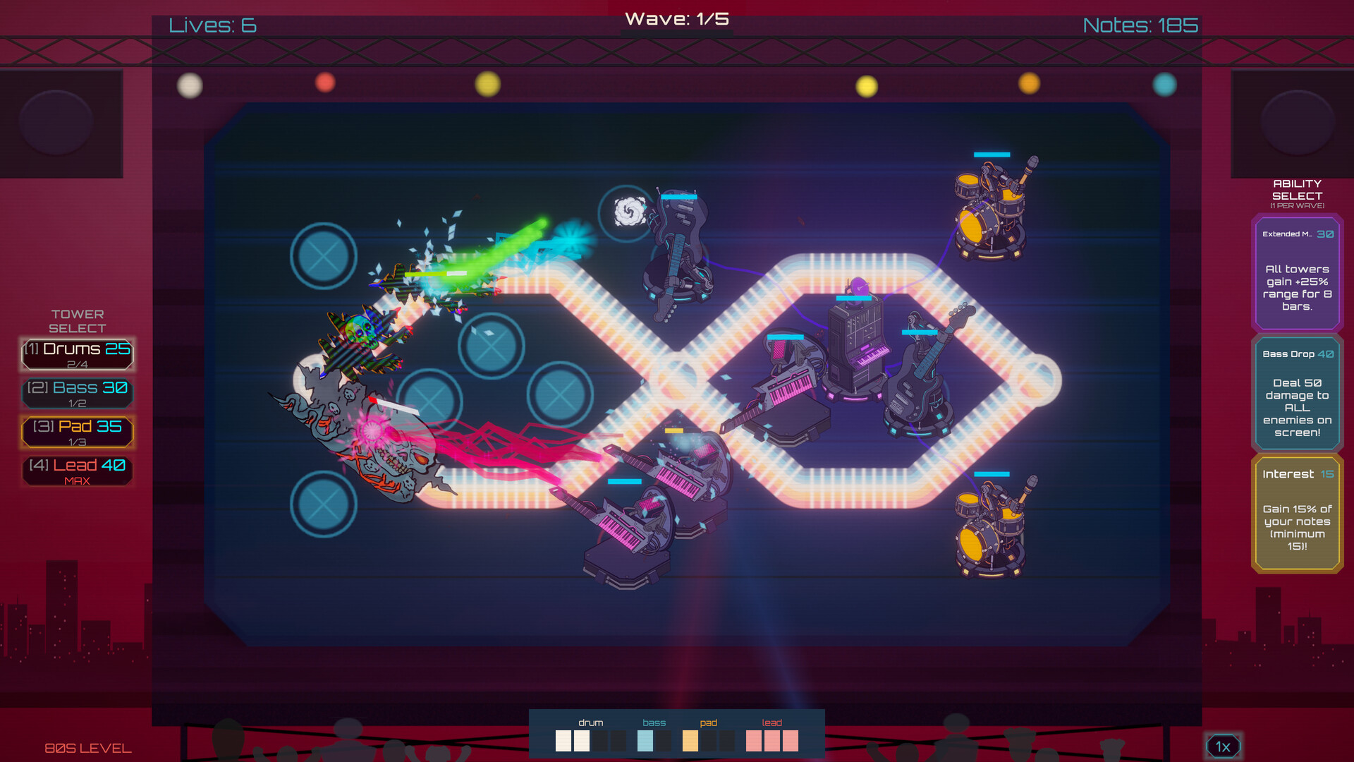 Groove Defense screenshot 1